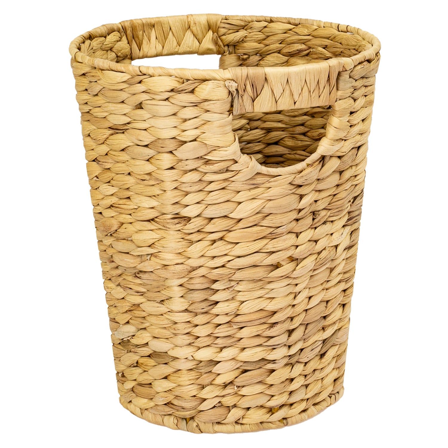 HMF Papierkorb B&uuml;ro, Aufbewahrungskorb geflochten aus Wasserhyazinthe, Rund, 25 cm Durchmesser, 30 cm H&ouml;he - Bild 1