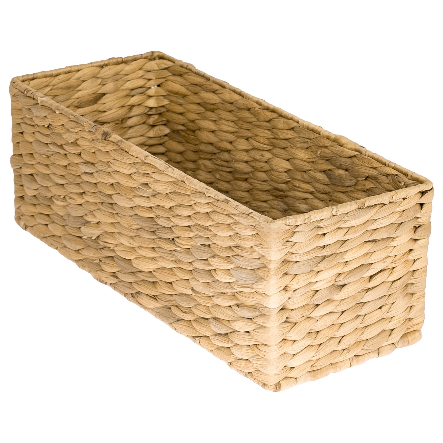 HMF Aufbewahrungskorb Badezimmer, Korb geflochten aus Wasserhyazinthe Seegras, 38 x 15 x 14 cm | 04010537372705