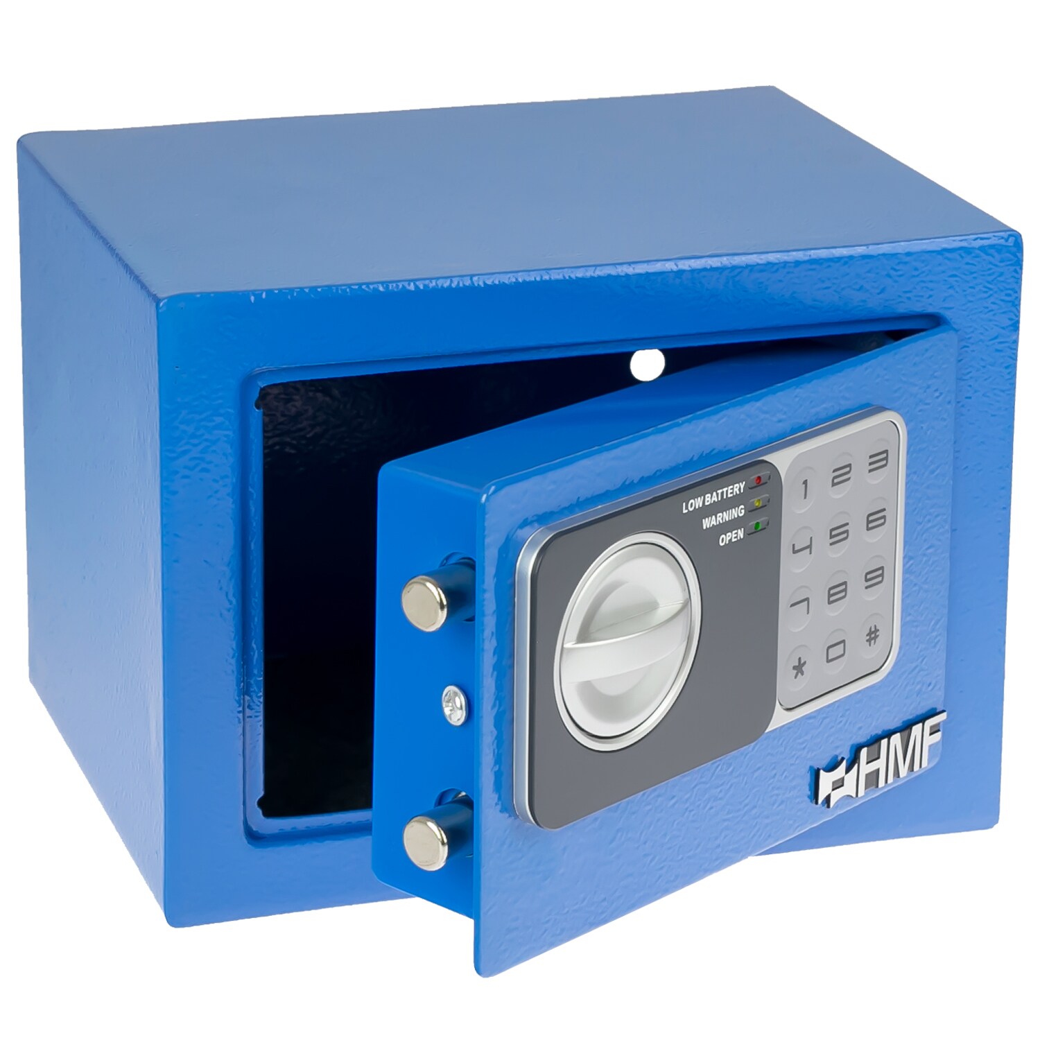 HMF M&ouml;beltresor, Tresor mit Elektronikschloss, 23 x 17 x 17 cm, Blau - Bild 1