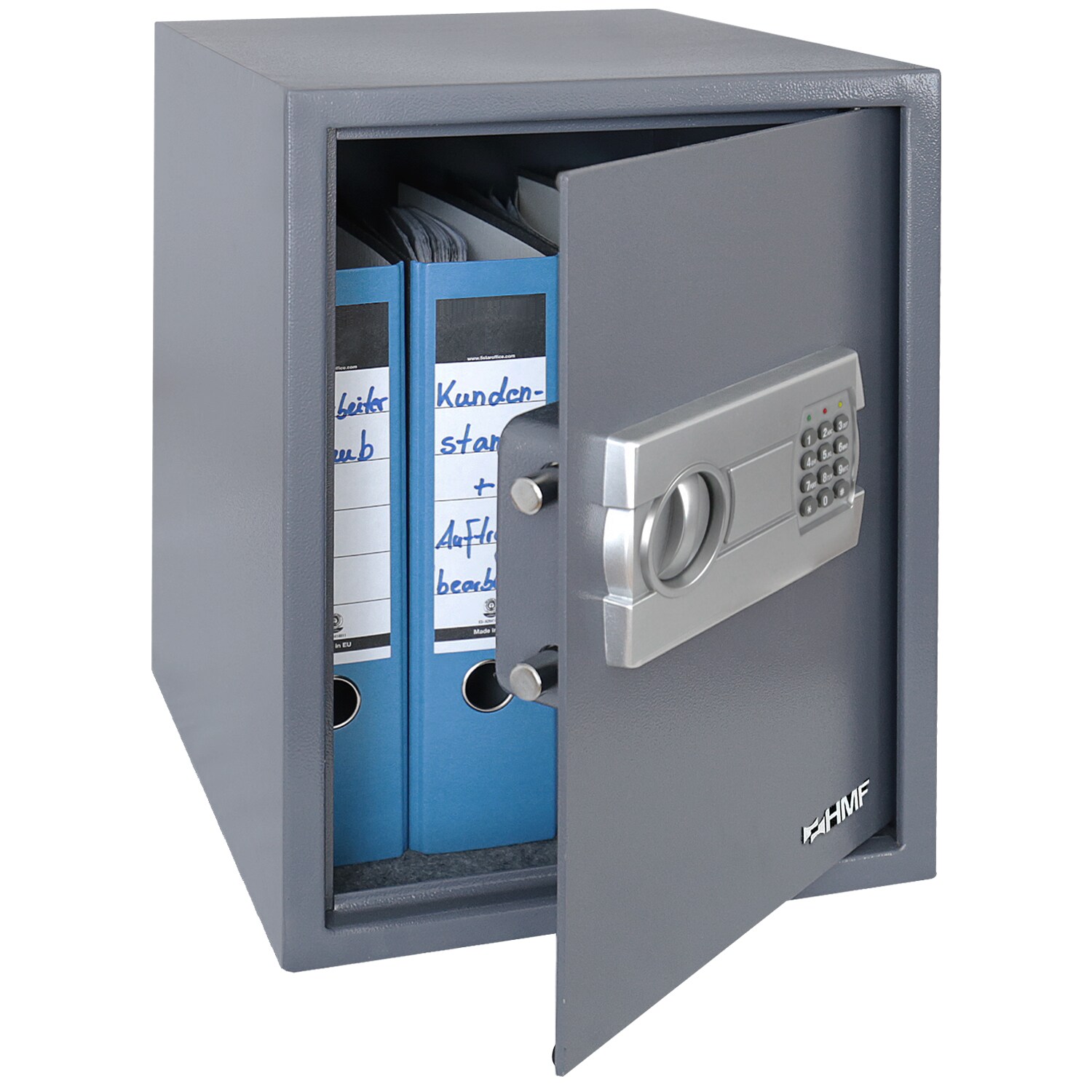 HMF Tresor mit Zahlenschloss, M&ouml;beltresor, 36 x 48 x 37 cm, Anthrazit - Bild 1