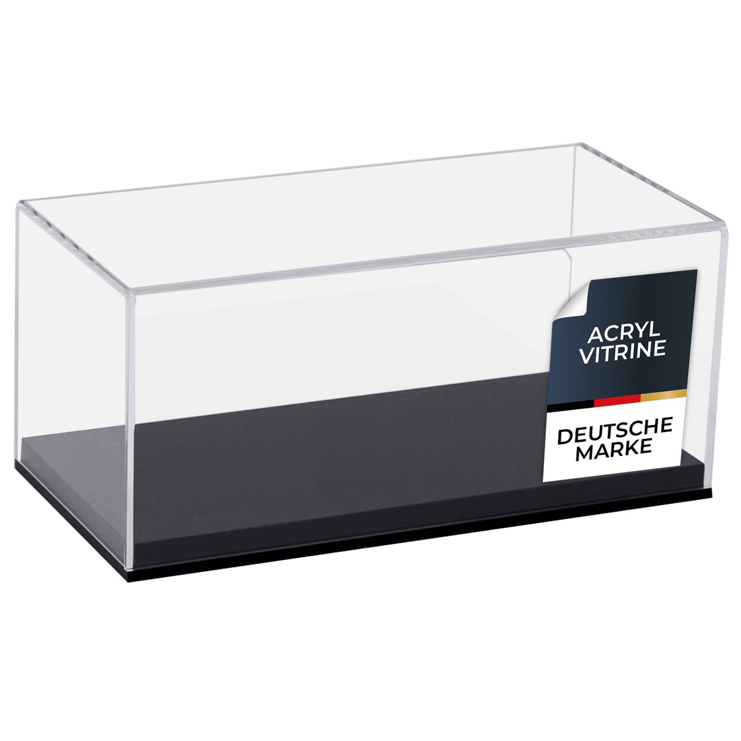 HMF 46801 Acryl Vitrine / Schaukasten f&uuml;r Modellautos, Figuren, 24 x 12 x 11 cm, Transparent - Bild 1