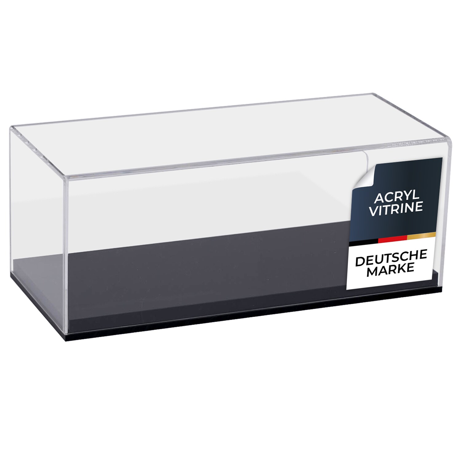 HMF 46802 Acryl Vitrine / Schaukasten f&uuml;r Modellautos, Figuren, 27 x 12 x 11 cm, Transparent - Bild 1