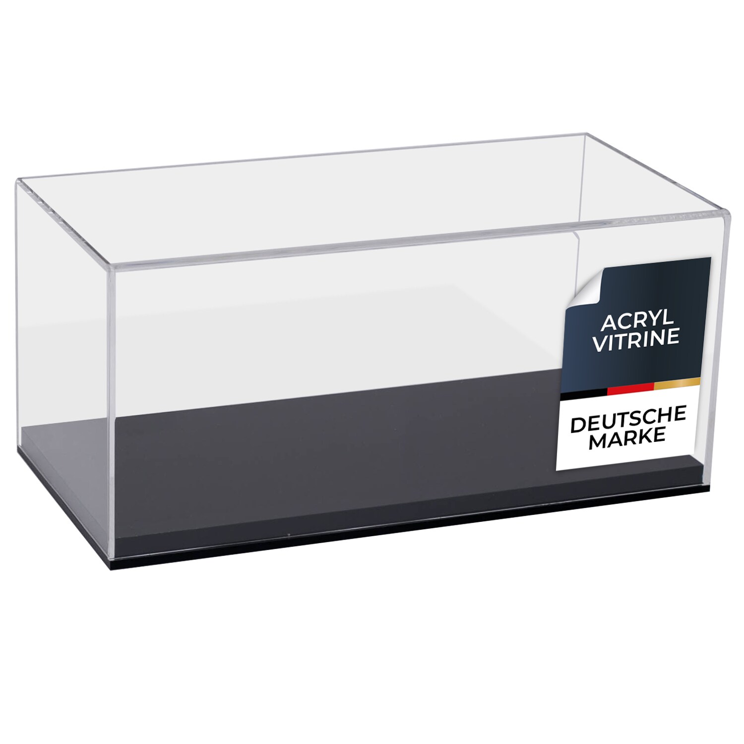 HMF 46803 Acryl Vitrine / Schaukasten f&uuml;r Modellautos, Figuren, 30 x 15 x 14 cm, Transparent - Bild 1