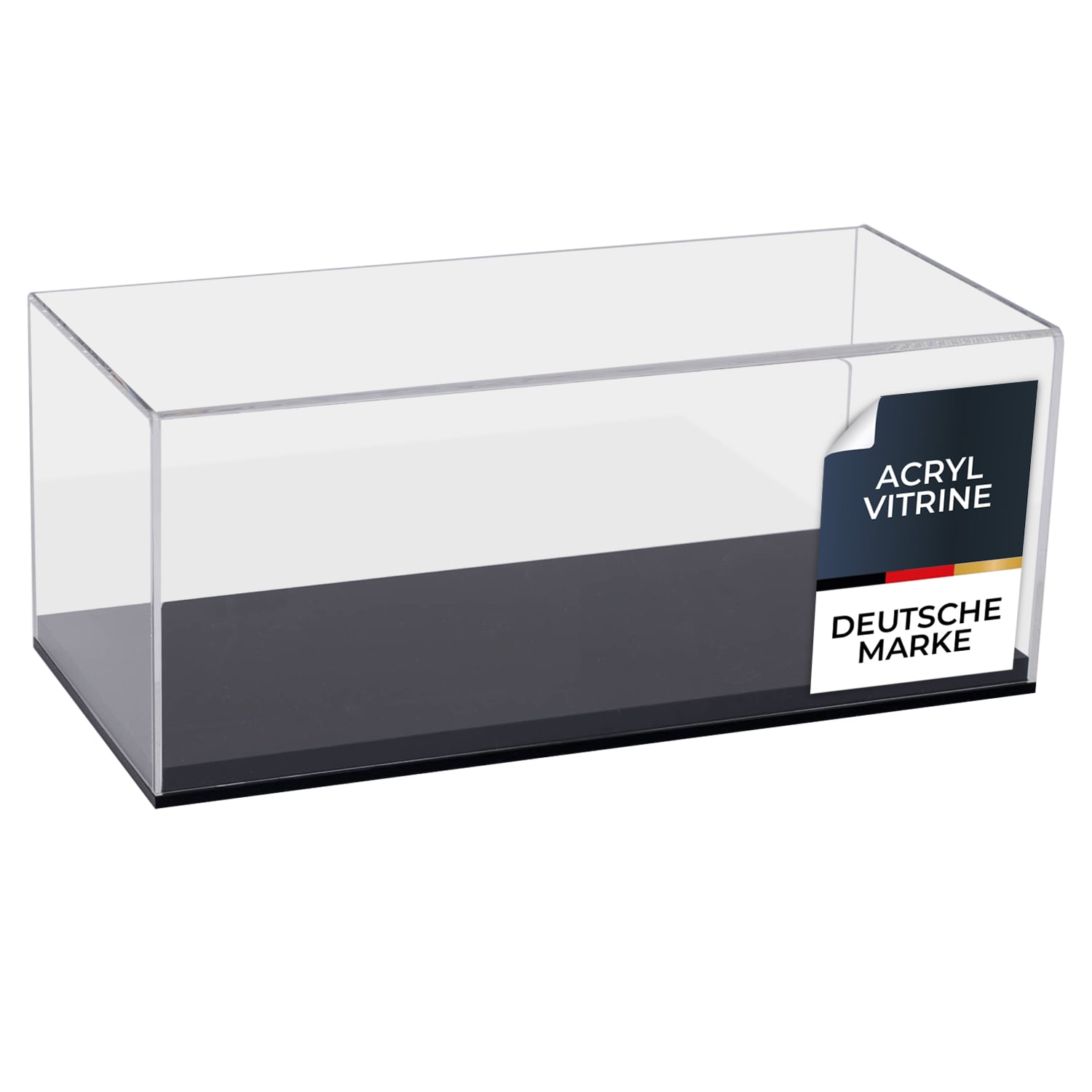 HMF 46804 Acryl Vitrine / Schaukasten f&uuml;r Modellautos, Figuren, 34 x 16 x 14 cm, Transparent - Bild 1