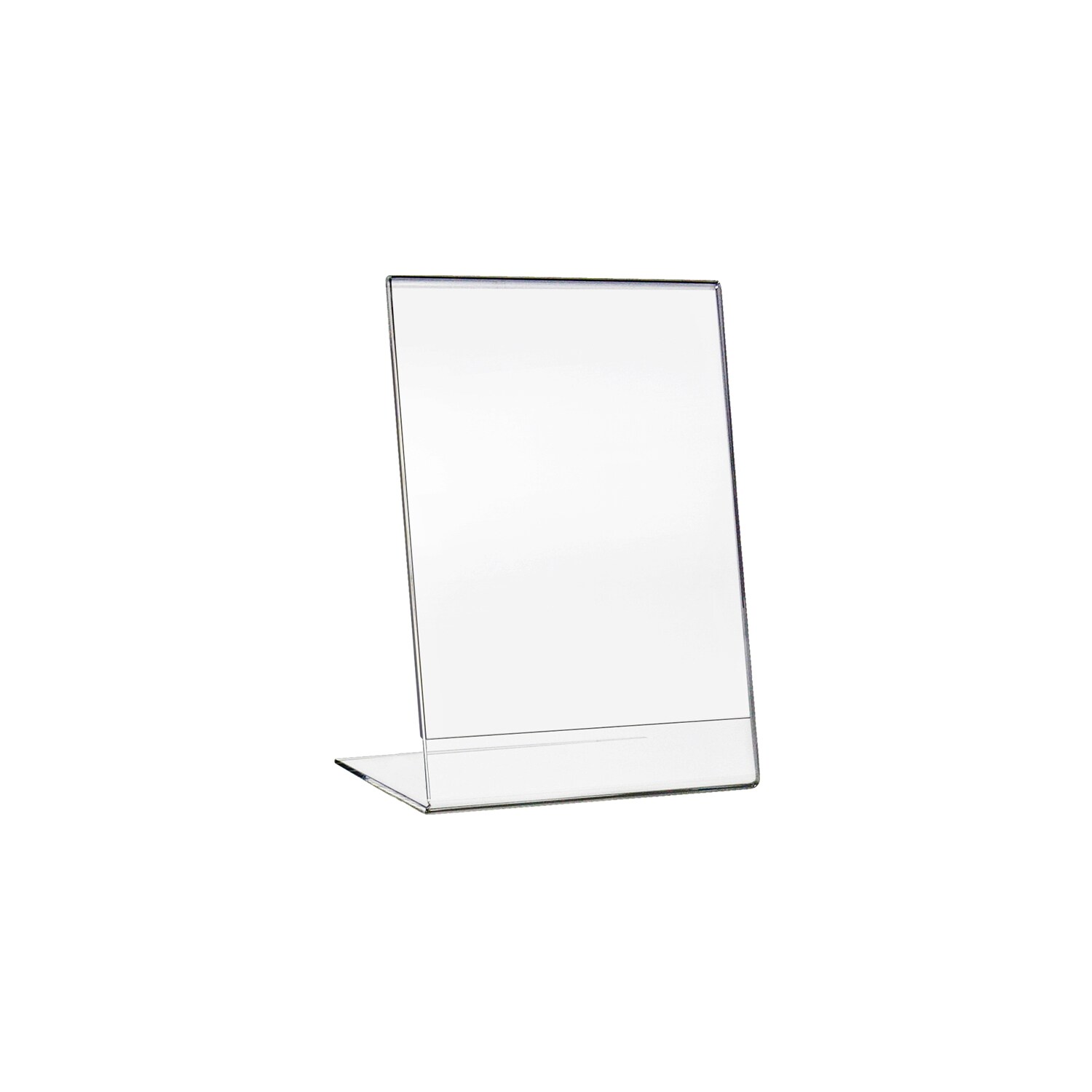 HMF 46930 Acryl Tischaufsteller schr&auml;g, DIN A6 Hochformat, Glasklar - Bild 1