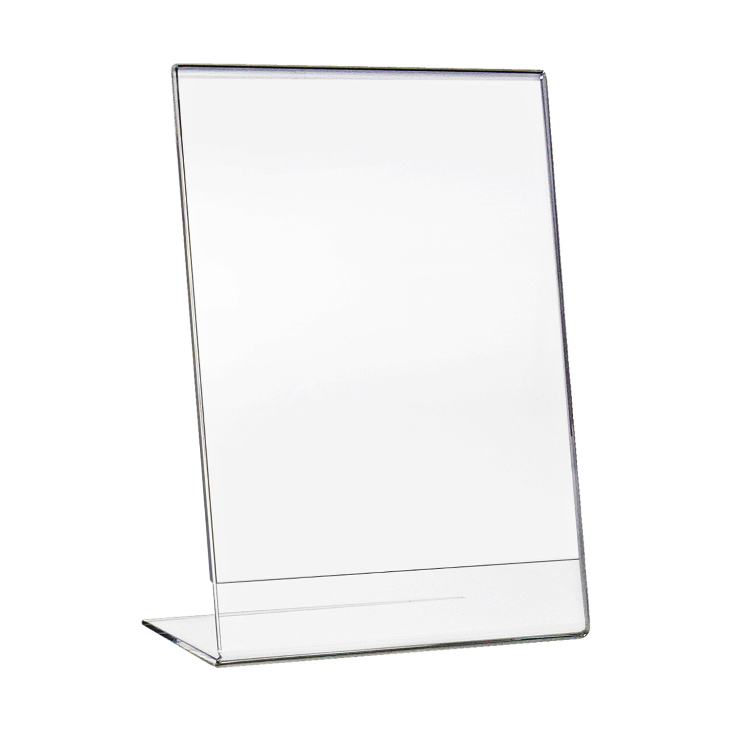 HMF 46934 Acryl Tischaufsteller schr&auml;g, DIN A4 Hochformat, Glasklar - Bild 1