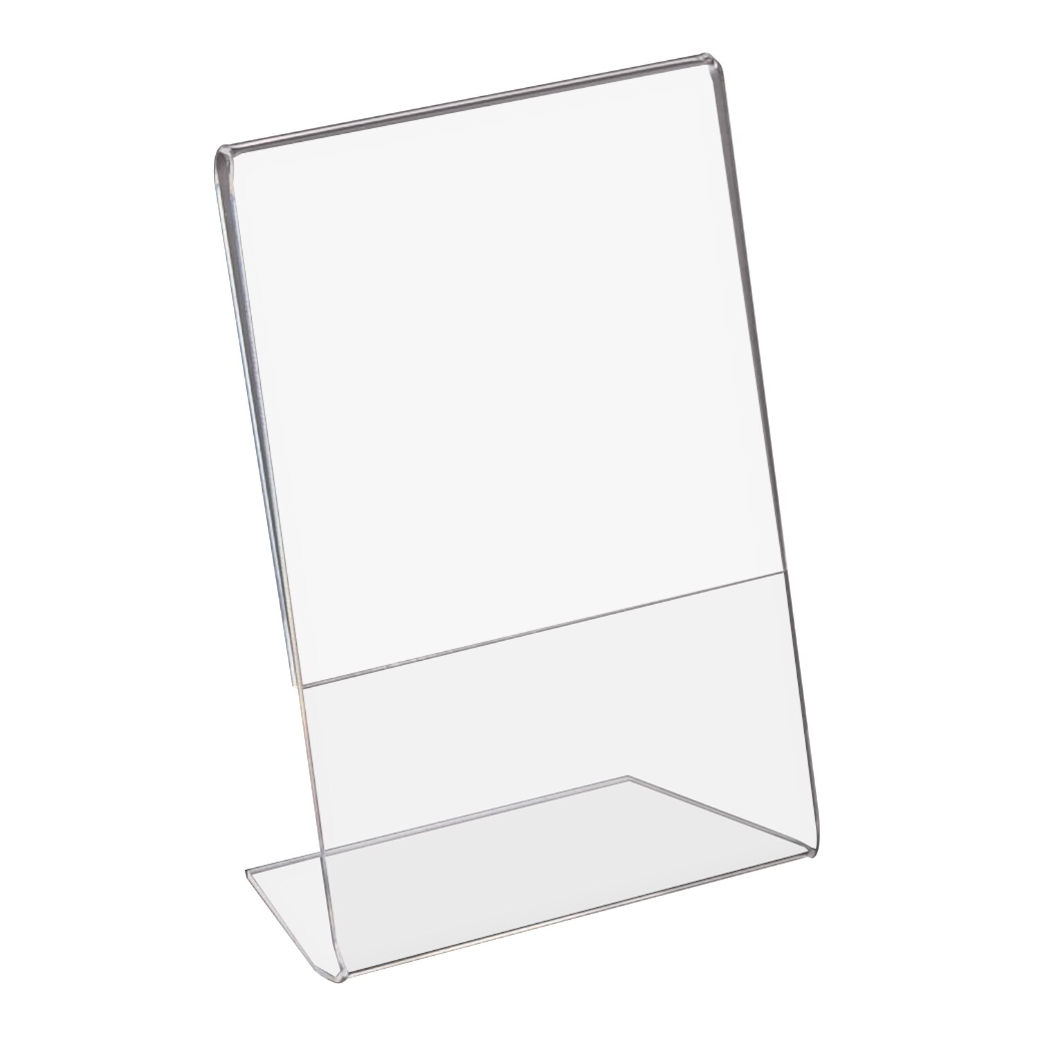 HMF 46952 Acryl Tischaufsteller schr&auml;g, DIN A6 Hoch- und Querformat, Glasklar - Bild 1