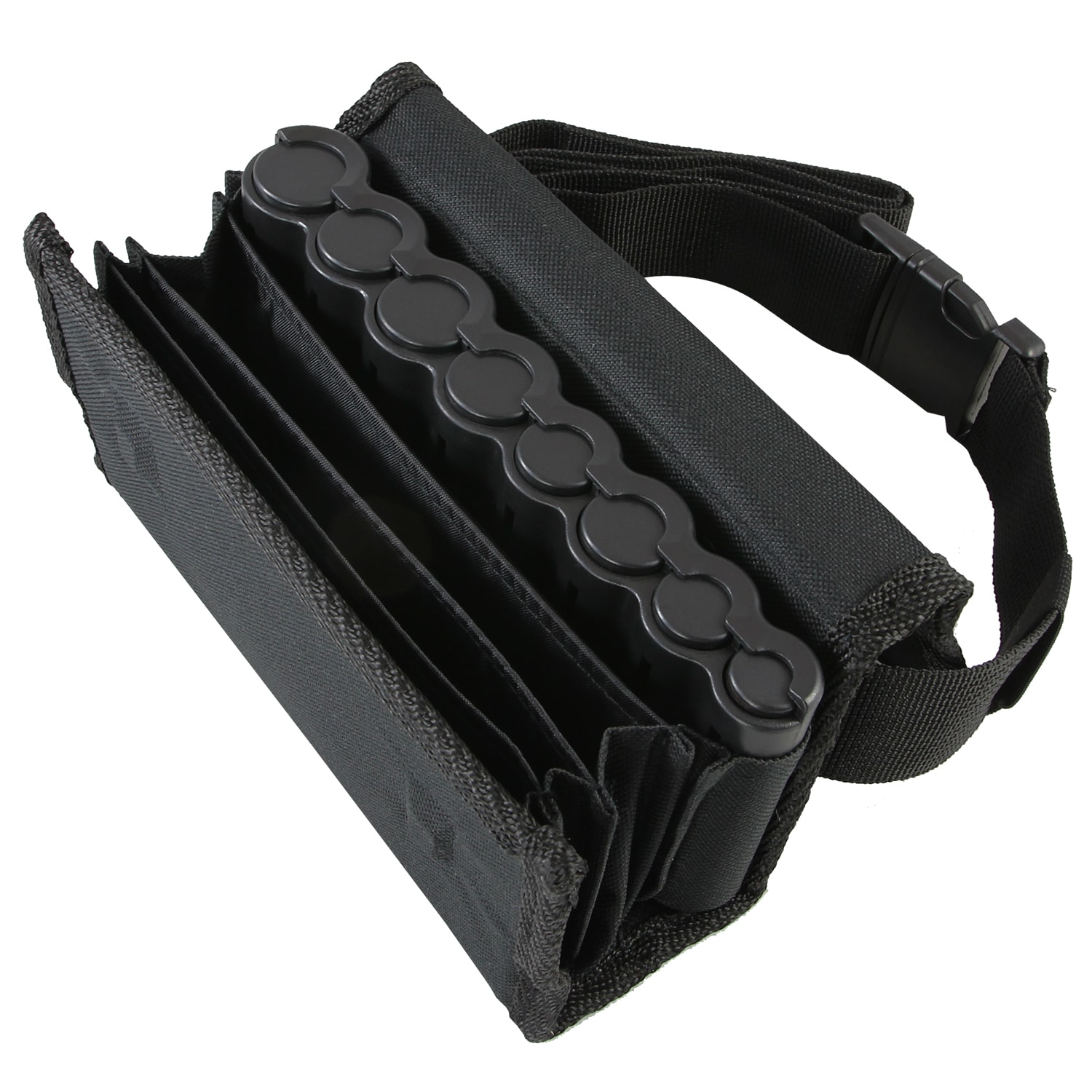 HMF Kellner Geldb&ouml;rse mit verstellbarem G&uuml;rtel, Kellnertasche mit Euro-Geldwechsler, 20,5 x 10 x 6,5 cm, Schwarz - Bild 1