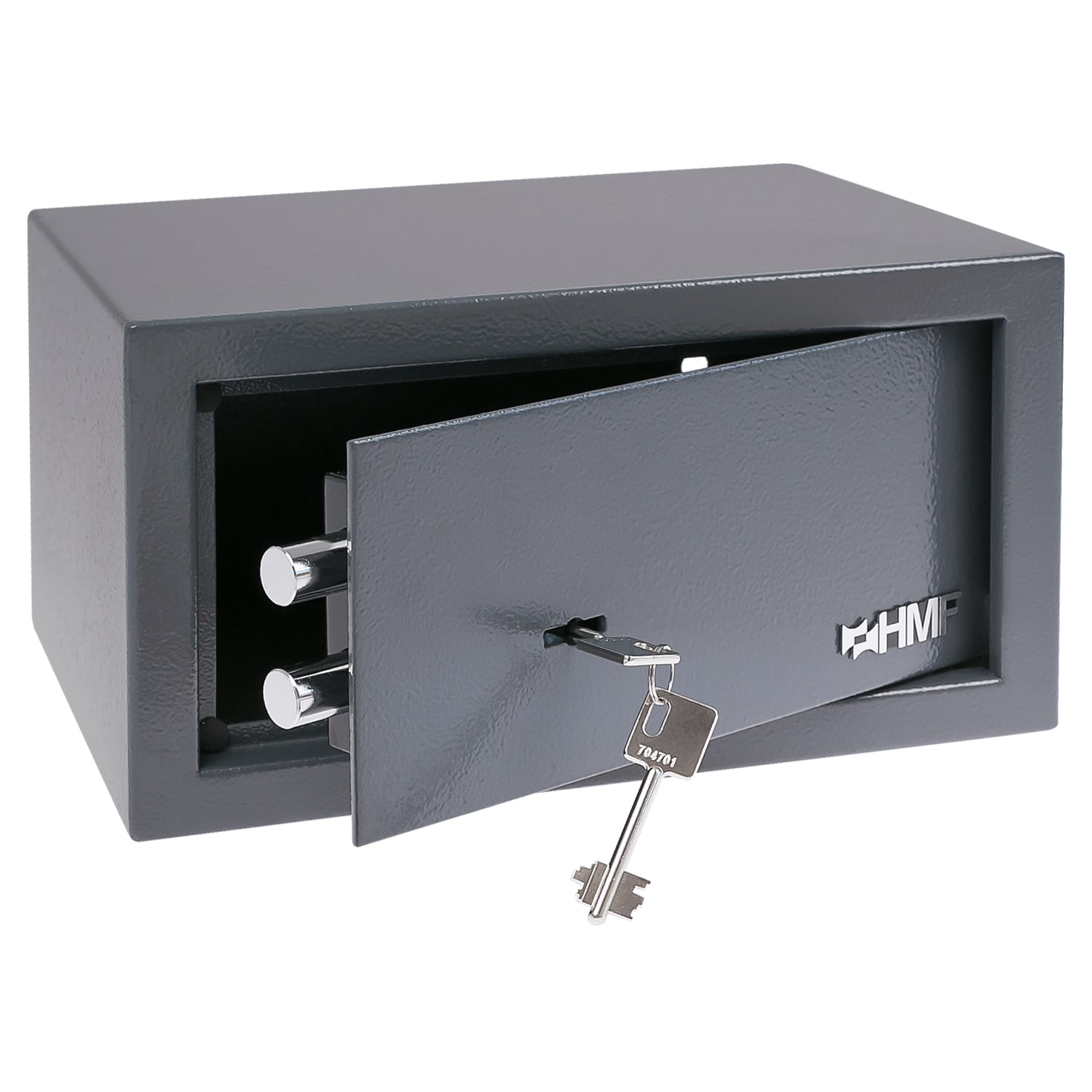 HMF 49217-11 Safe Tresor mit Schl&uuml;ssel, M&ouml;beltresor | 31 x 17 x 25 cm | Anthrazit - Bild 1