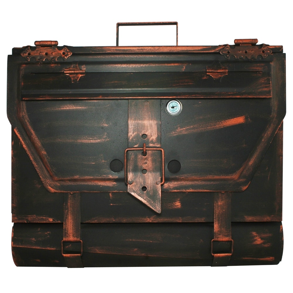 HMF 501 Briefkasten Aktentasche Antik 99, 25 x 40 x 8 cm, Kupfer - Bild 1