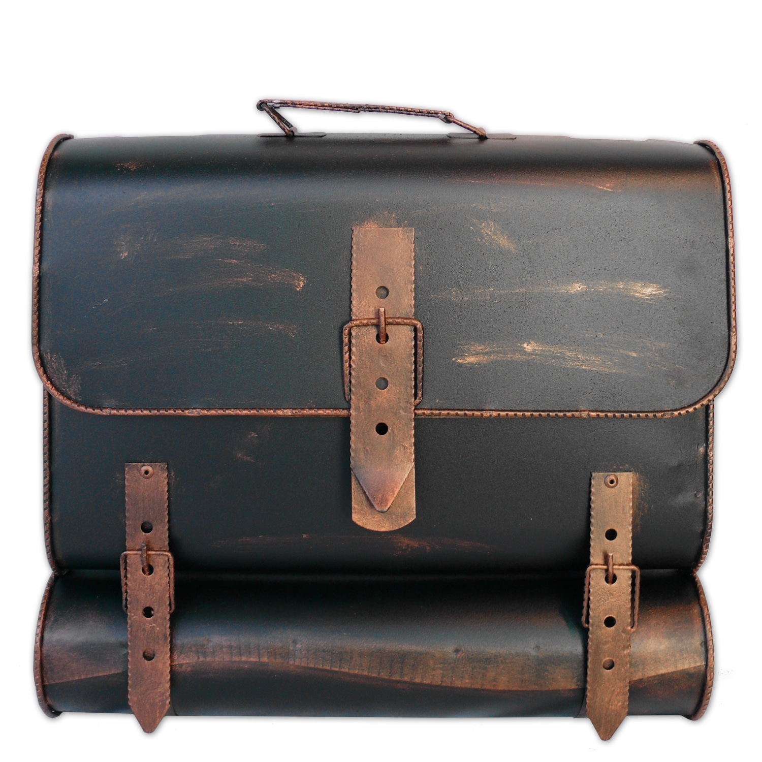 Briefkasten Antik SCHULRANZEN 122, 36 x 41 x 8,5 cm, kupfer - Bild 1