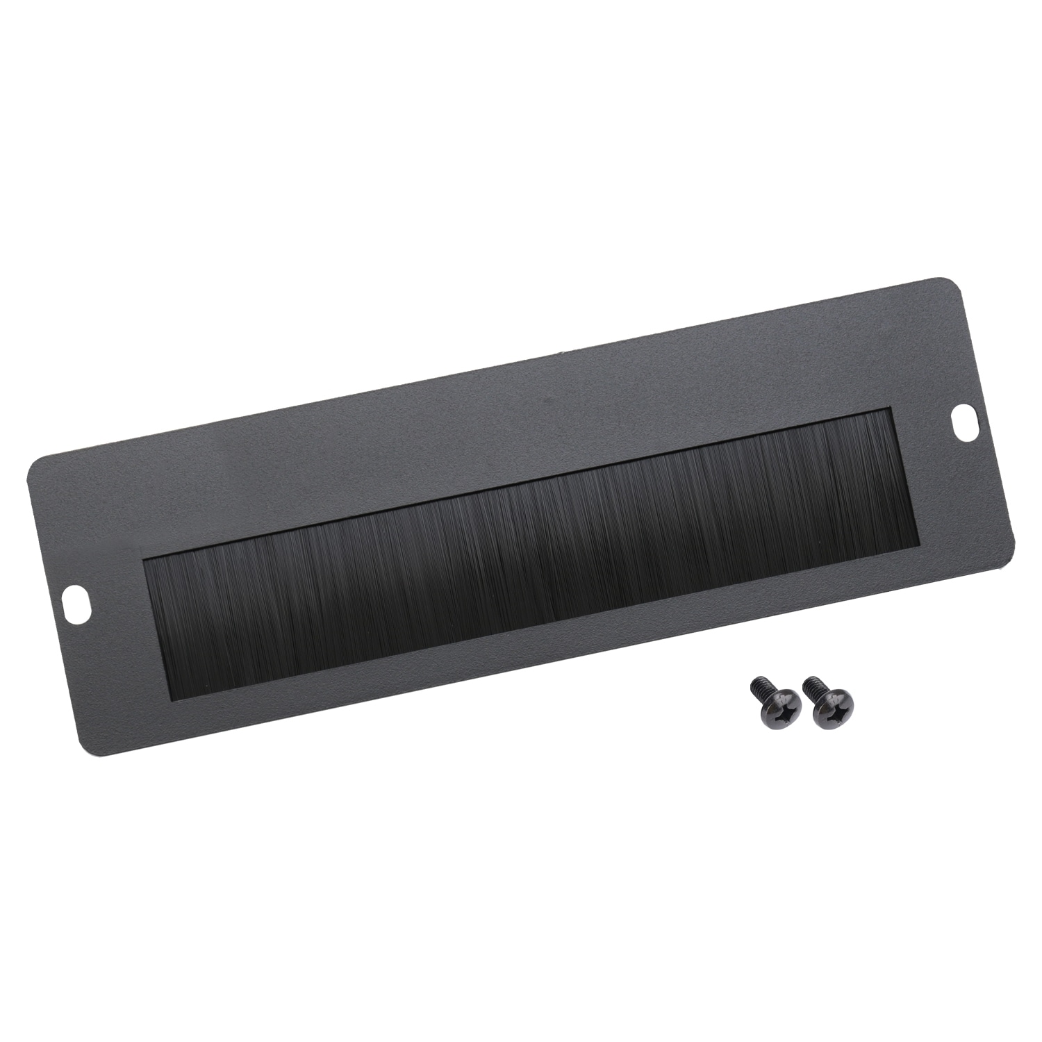 HMF 63329 Kabeldurchf&uuml;hrung mit B&uuml;rsteneinsatz f&uuml;r 10 Zoll Serverschrank, au&szlig;en - Bild 1