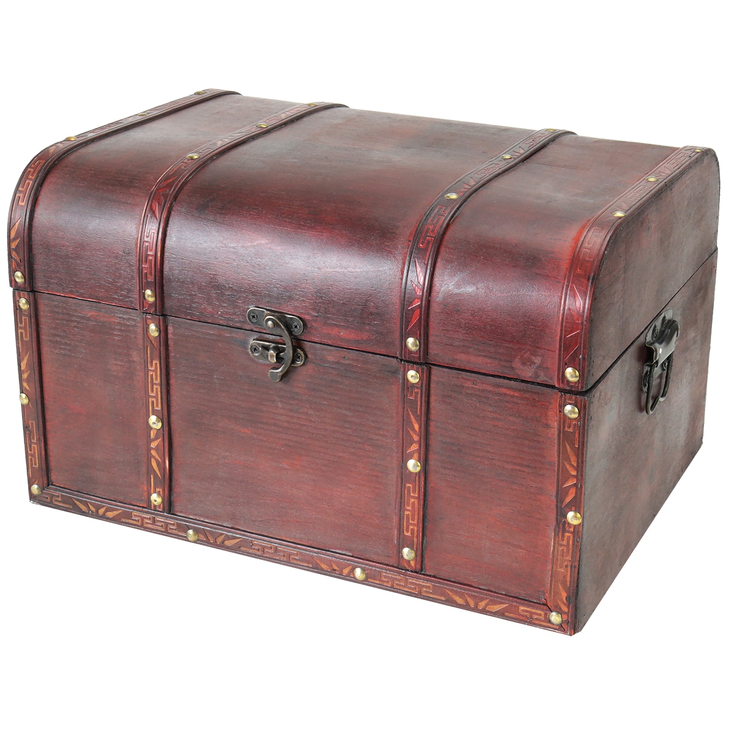 HMF 6406-140 Schatztruhe aus Holz, 40 x 30 x 25 cm, Portugal - Bild 1