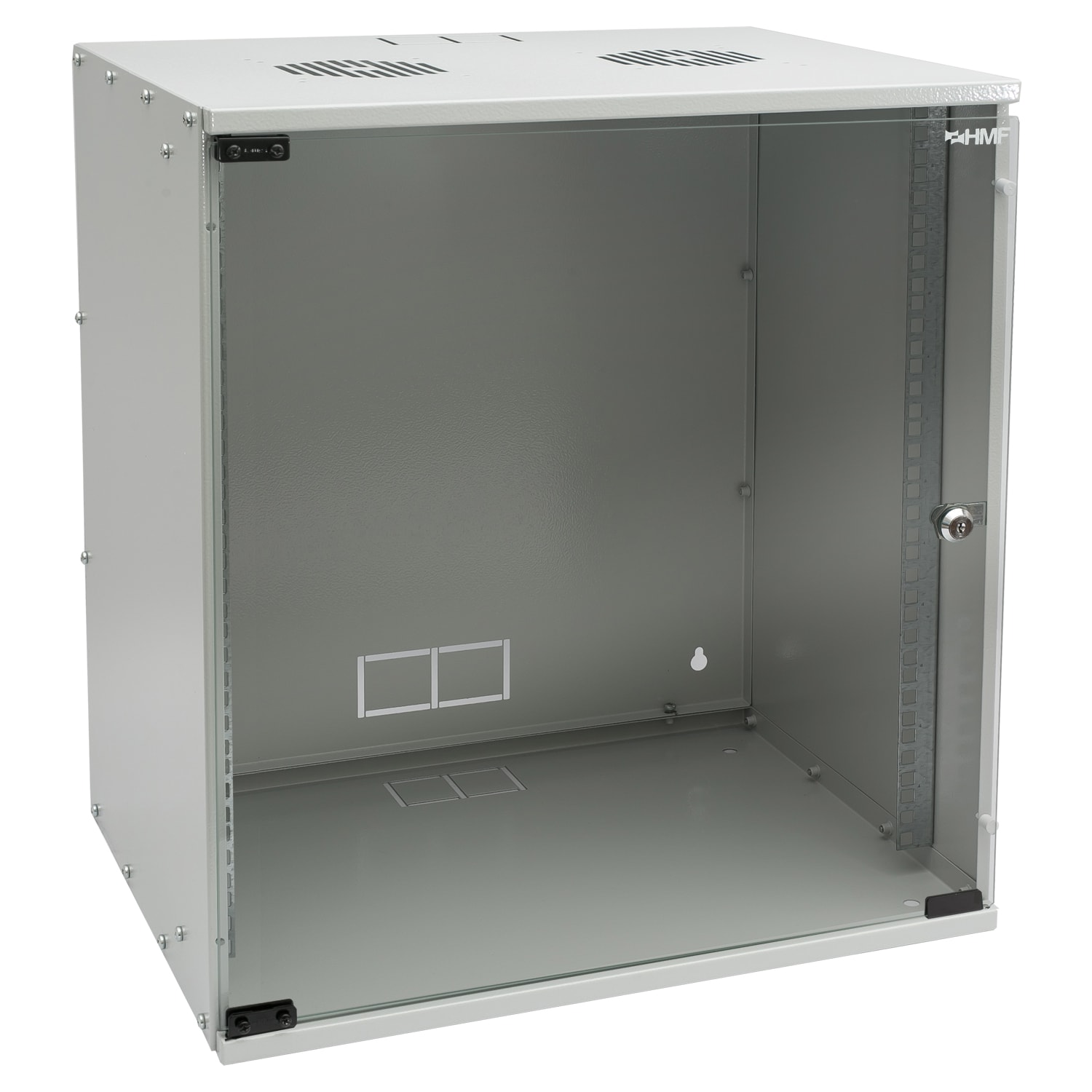 HMF 19" Serverschrank 657 Netzwerkschrank 4HE 7HE 9HE 12HE unmontiert 19 Zoll Rack - Bild 1