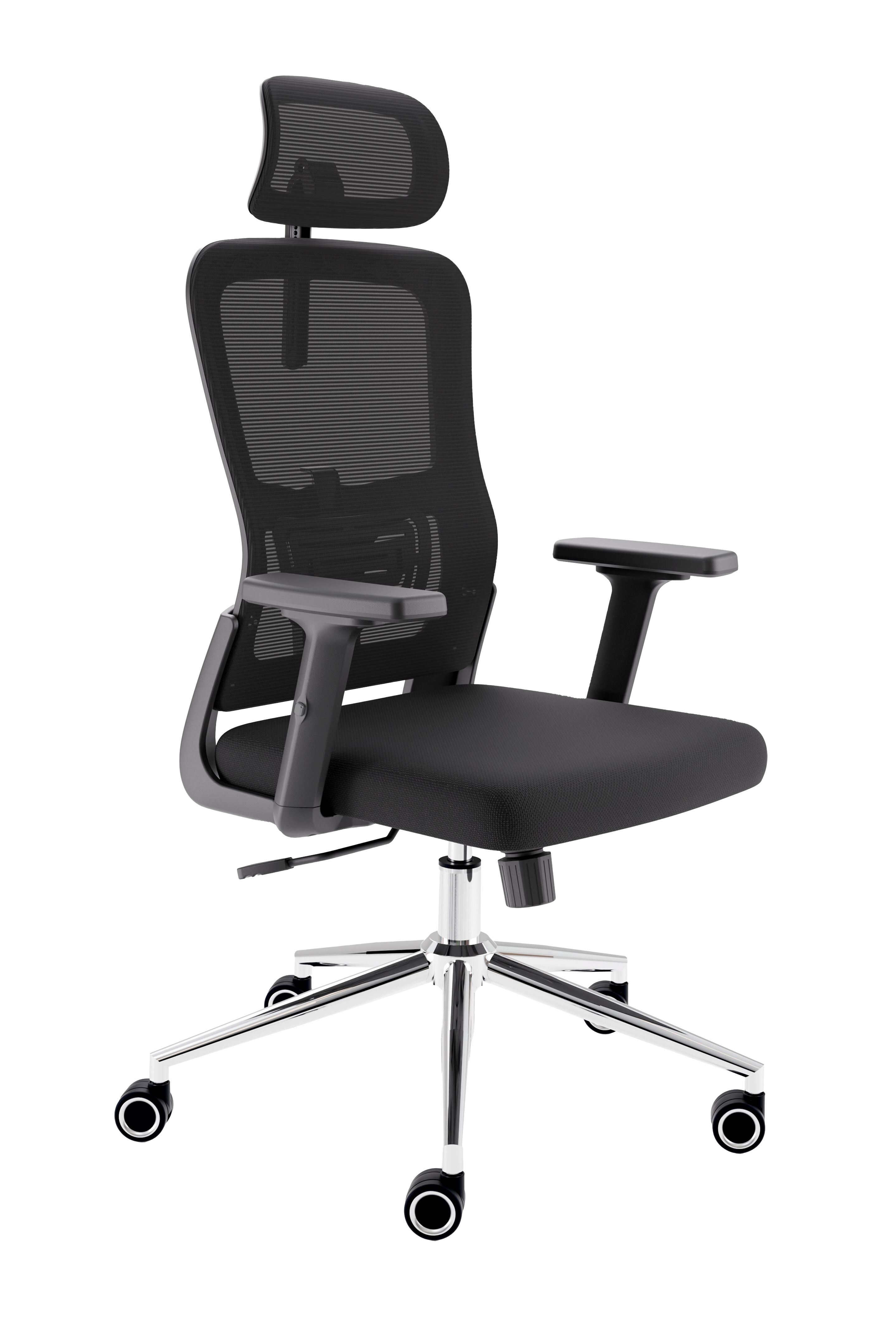 CLOUVOU BrightSeat B&uuml;rostuhl Ergonomisch &ndash; Schwarz - Bild 1