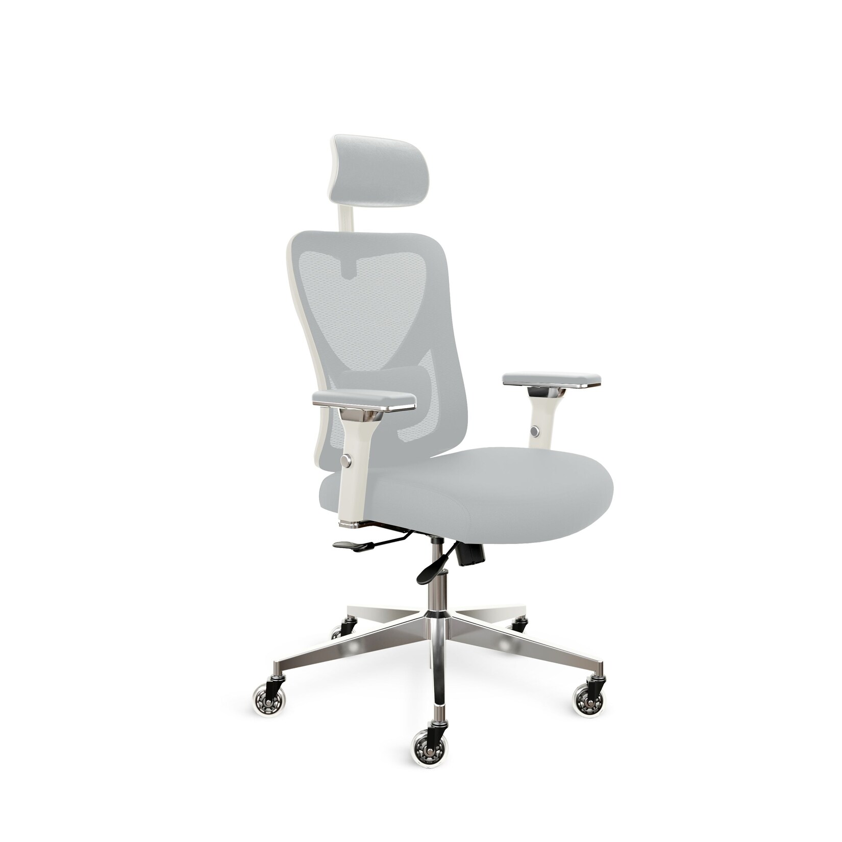 CLOUVOU CleverSeat Bürostuhl Ergonomisch – Creme-Weiß
