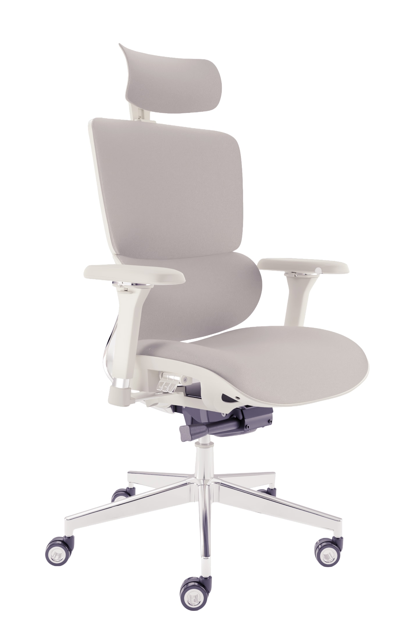 CLOUVOU MasterSeat B&uuml;rostuhl Ergonomisch &ndash; Creme-Wei&szlig; - Bild 1