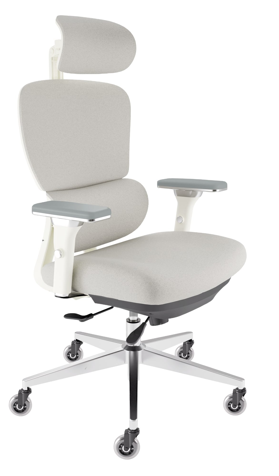 CLOUVOU ProSeat B&uuml;rostuhl Ergonomisch &ndash; Creme-Wei&szlig; - Bild 1