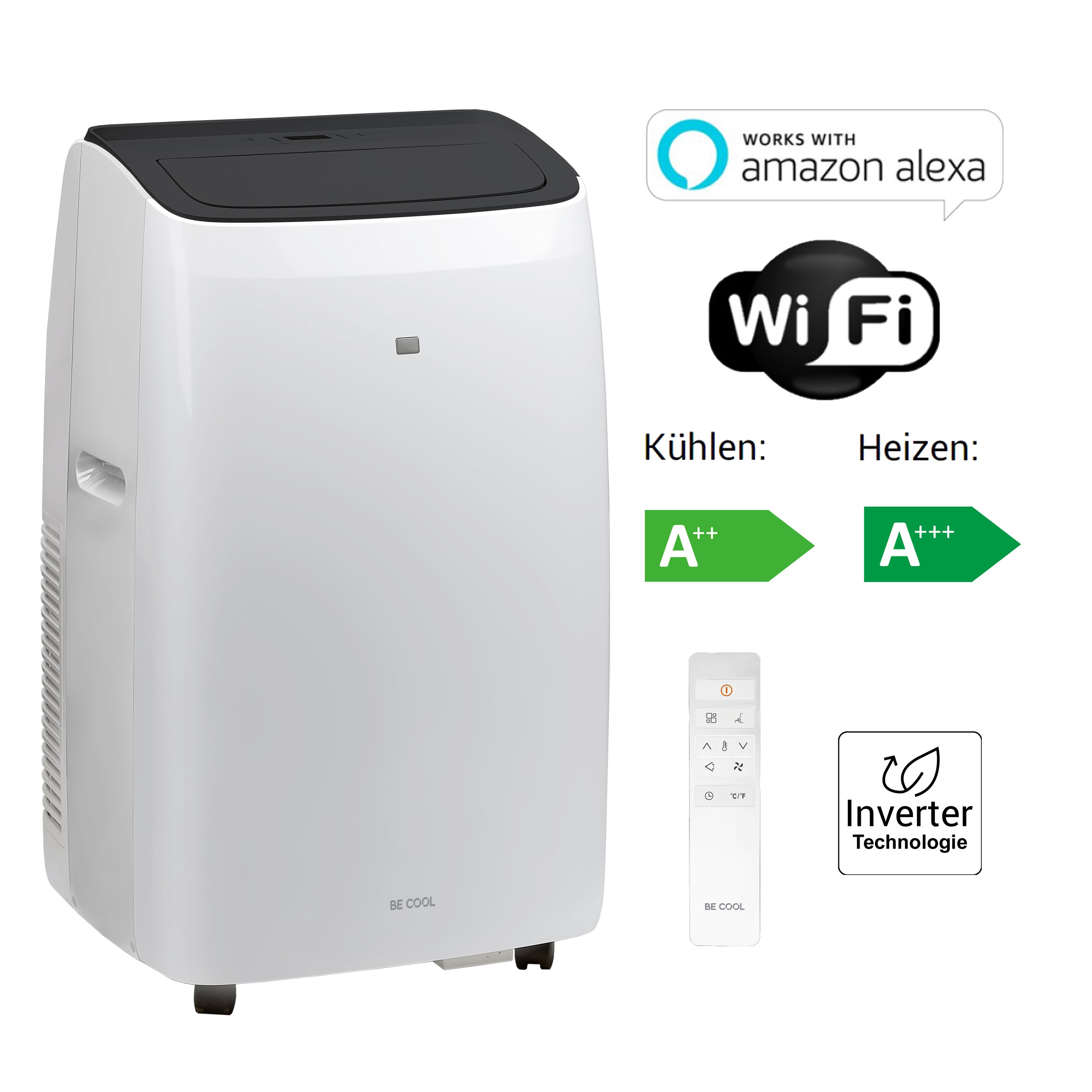 BE COOL Inverter-Klimager&auml;t 12.000 BTU A++ BC12INKL2401FW - Bild 1