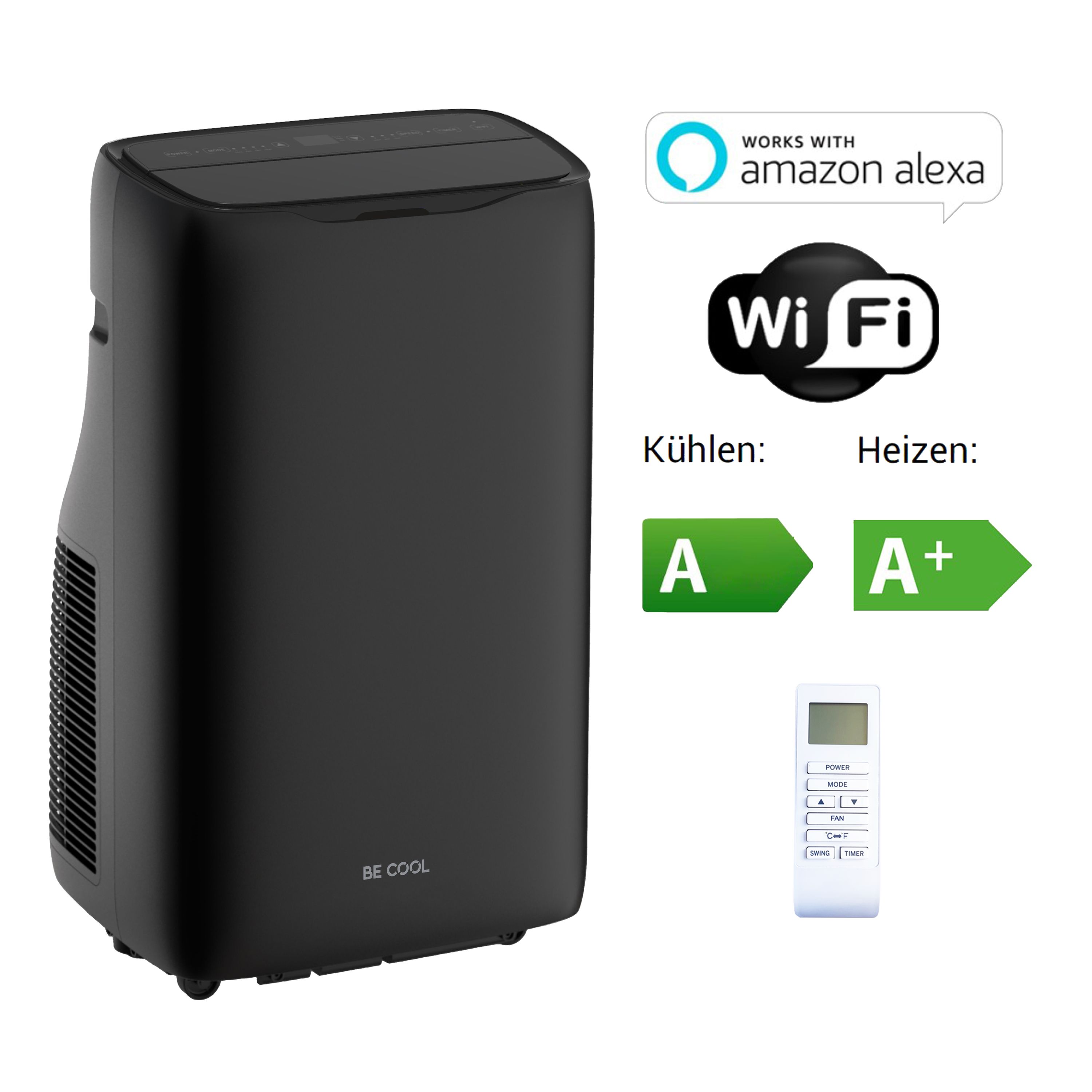 BE COOL Klimager&auml;t 14.000 BTU mit WiFi BC14KL2402FW - Bild 1