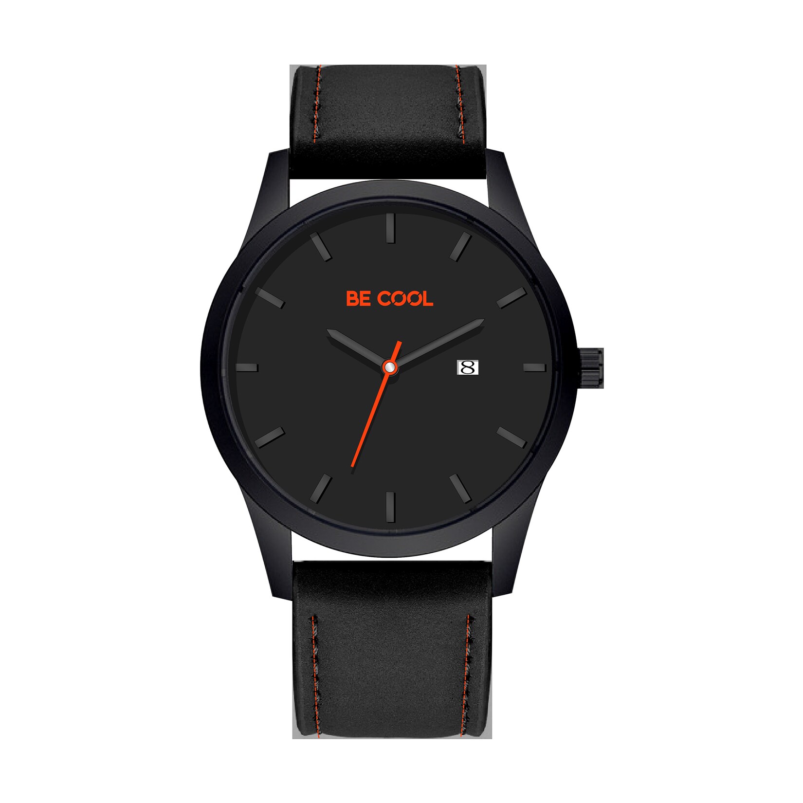 BE COOL Armbanduhr schwarz/rot BCW07SR | 09005151002560