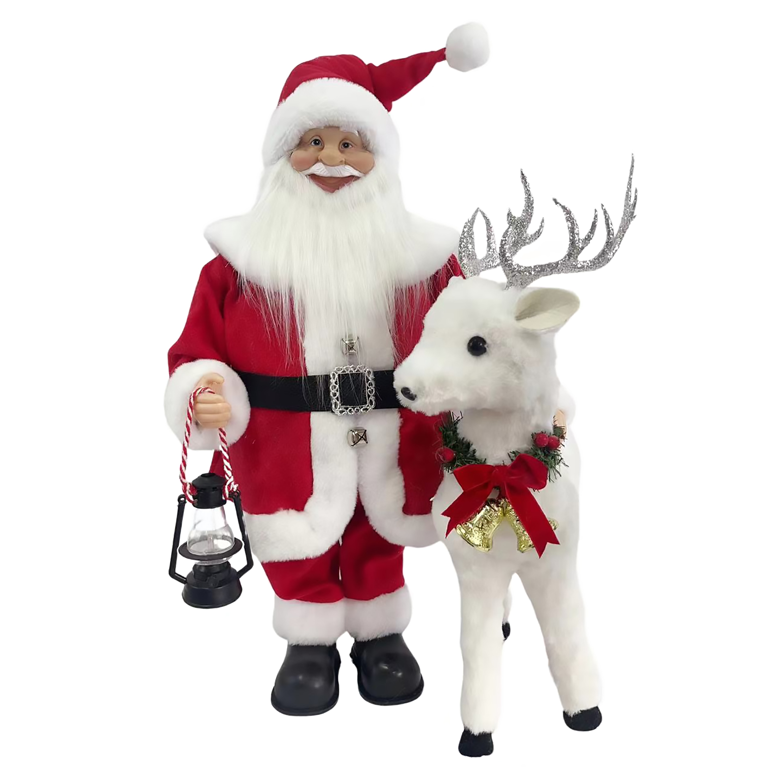 SHX Animierter Weihnachtsmann mit Rentier SHXCD2410 - Bild 1