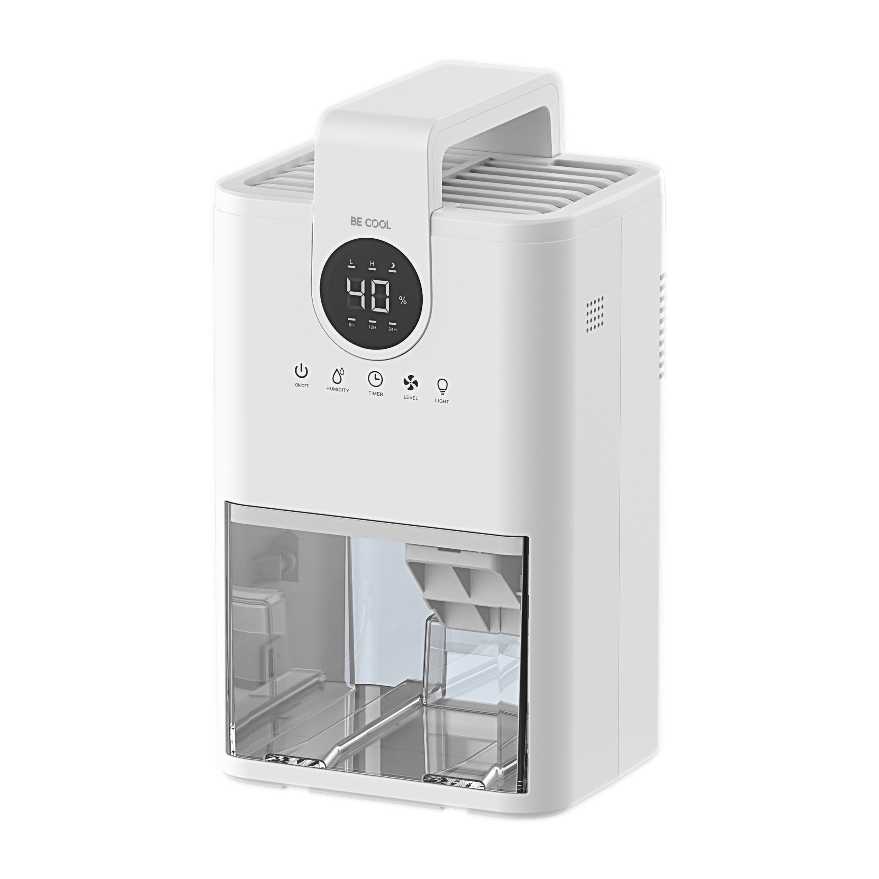 BE COOL Mini-Luftentfeuchter mit 1 Liter Wassertank BC1LLEFHO1 - Bild 1