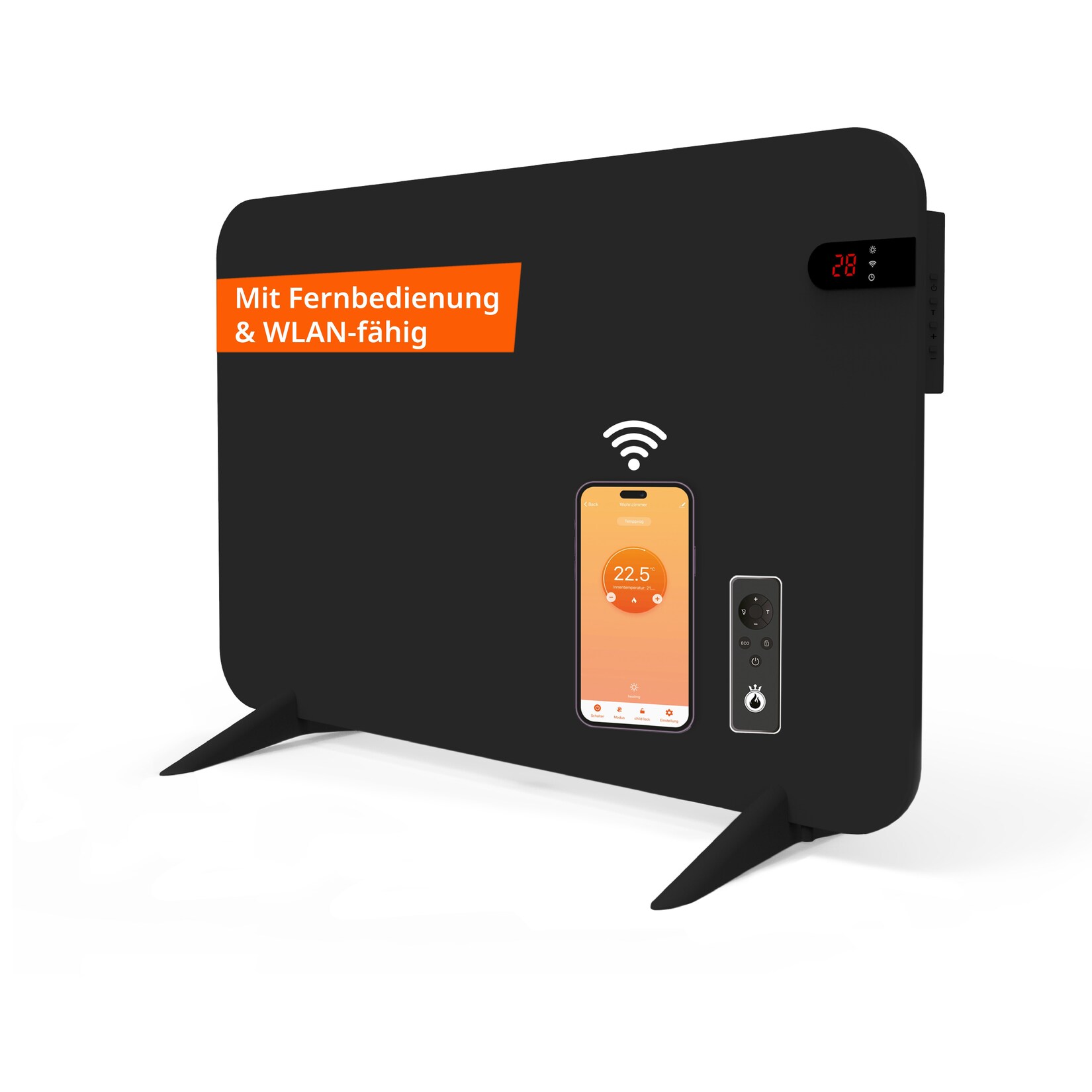 Smart Dual 450W schwarz Display