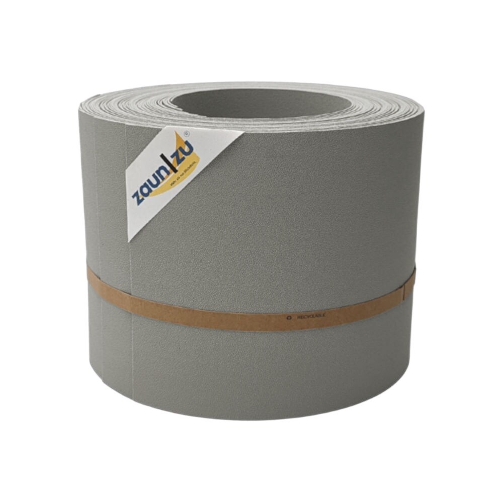 zaun zu® Sichtschutzstreifen PP Sichtschutzstreifen Doppelstabzaun Steingrau,10x 2,55m