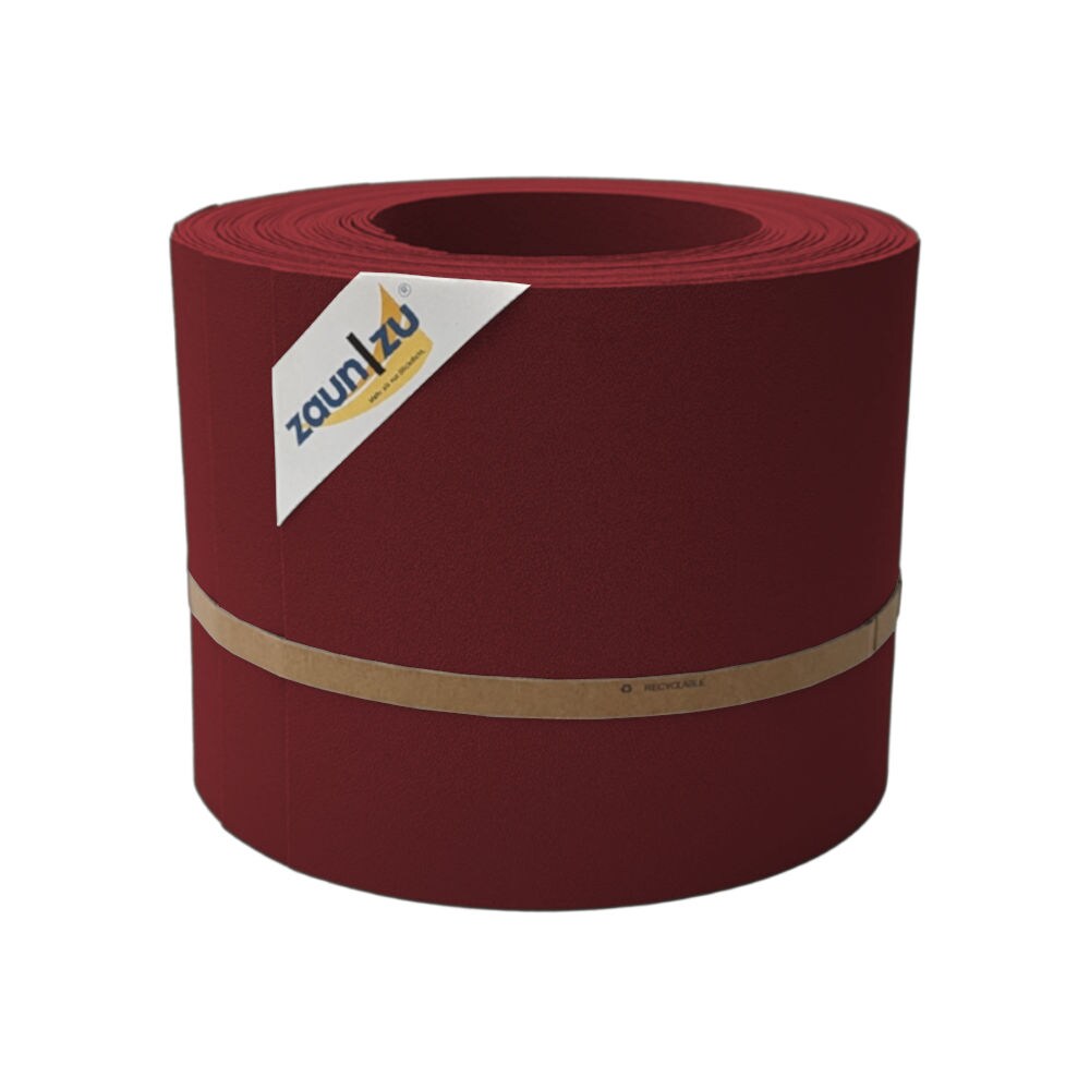 zaun|zu&reg; Sichtschutzstreifen PP Sichtschutzstreifen Doppelstabzaun Bordeauxrot,10x 2,55m - Bild 1