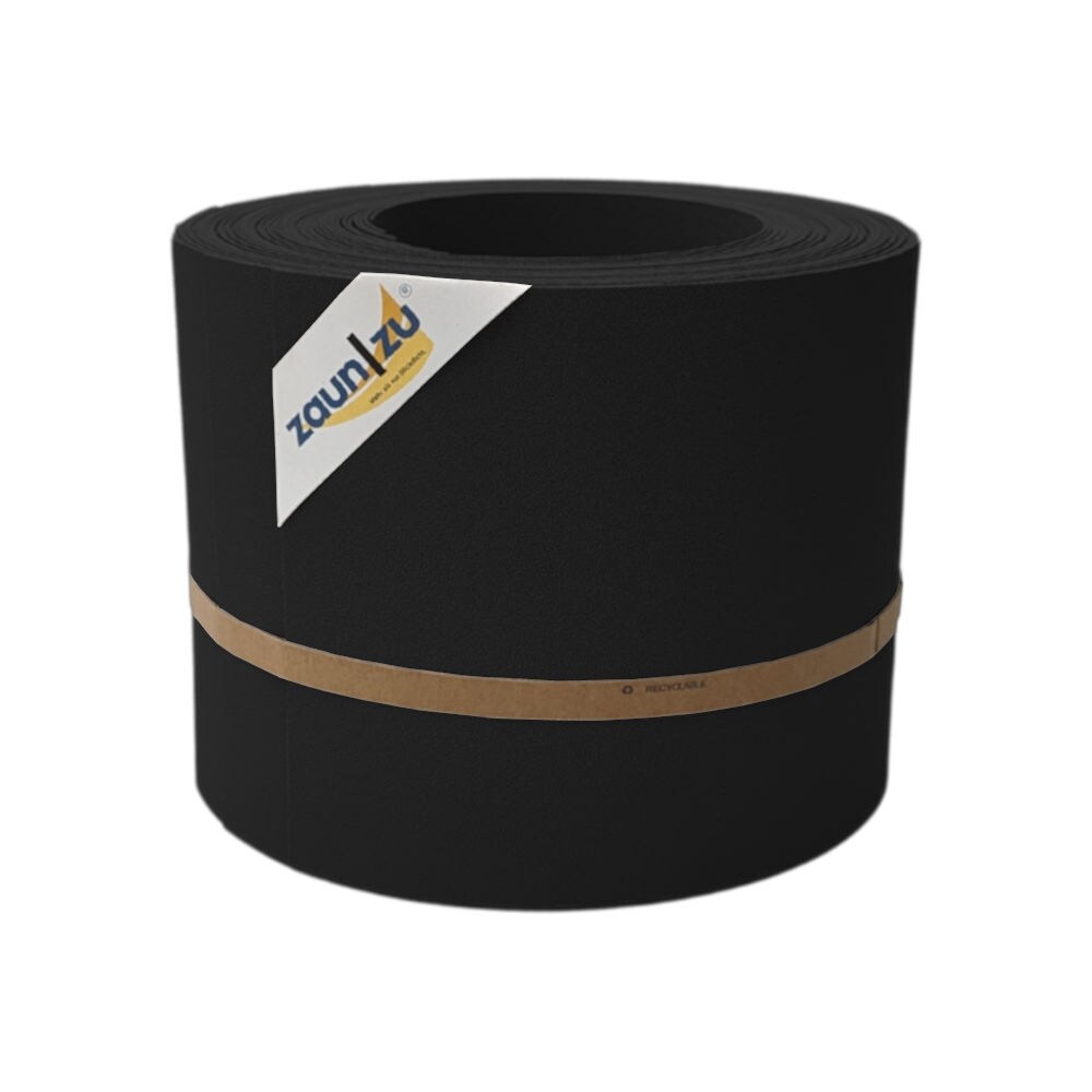zaun zu® Sichtschutzstreifen PP Sichtschutzstreifen Doppelstabzaun Schwarz,10x 2,55m