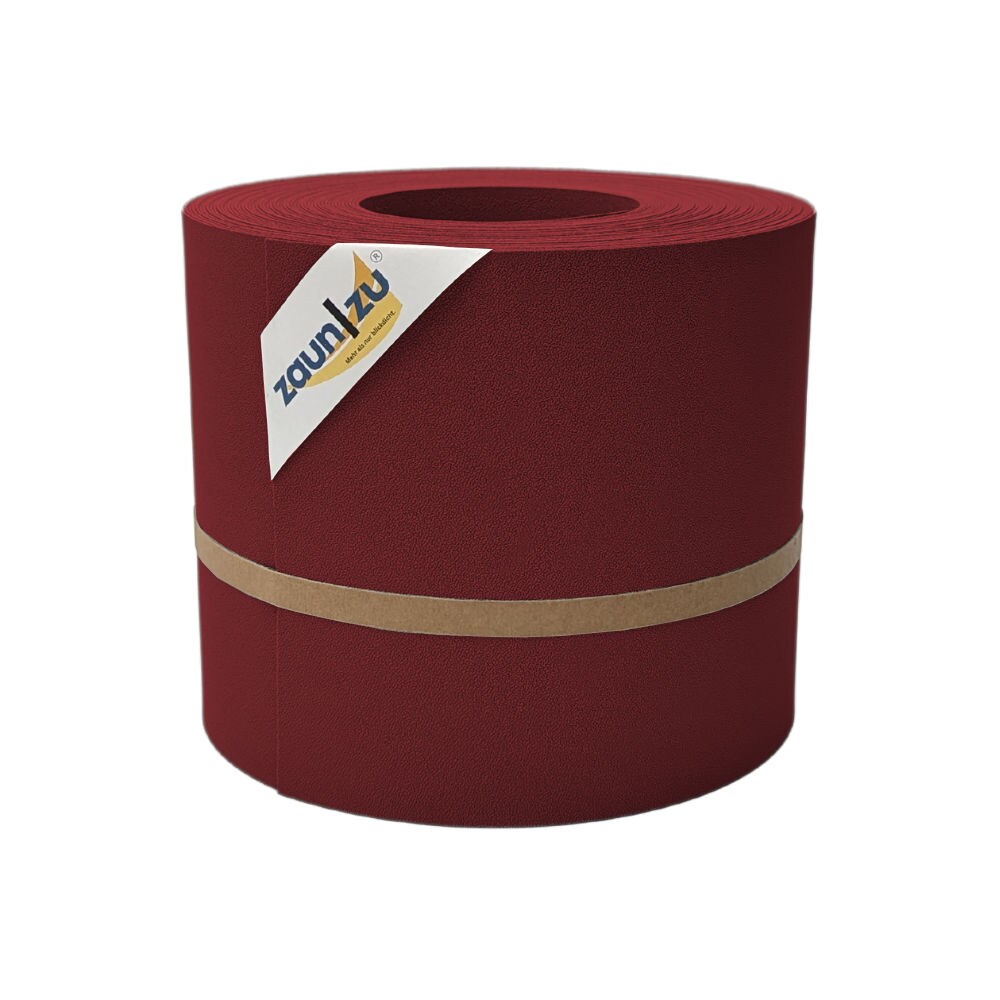 zaun|zu&reg; Sichtschutzstreifen Premium f&uuml;r Doppelstabmatten Zaunblende Bordeauxrot, 26m - Bild 1