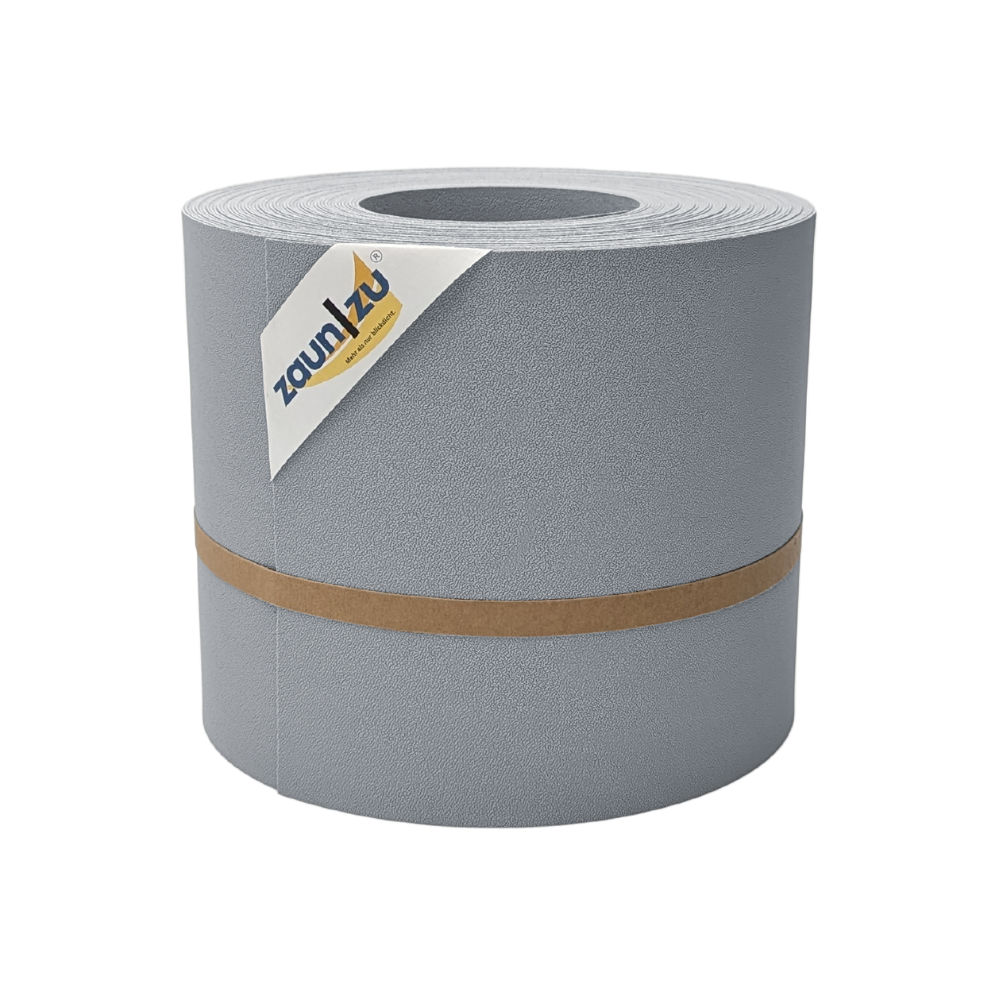 zaun|zu&reg; Sichtschutzstreifen Premium f&uuml;r Doppelstabmatten Zaunblende Fenstergrau, 26m - Bild 1