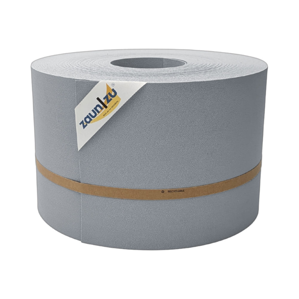 zaun|zu&reg; Sichtschutzstreifen Premium f&uuml;r Doppelstabmatten Zaunblende Fenstergrau, 50m - Bild 1