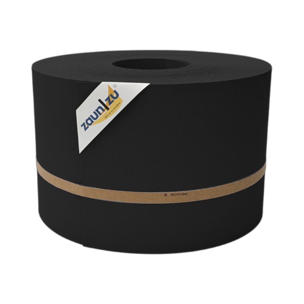 zaun zu® Sichtschutzstreifen Premium für Doppelstabmatten Zaunblende Schwarz, 50m