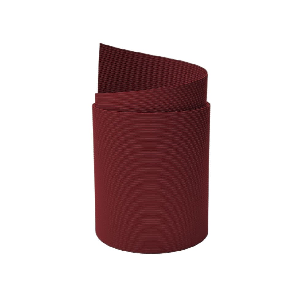 zaun|zu&reg; Sichtschutzstreifen Rille PP f&uuml;r Doppelstabmatten UV-best&auml;ndiger Sichtschutz Bordeauxrot 2,55m - Bild 1