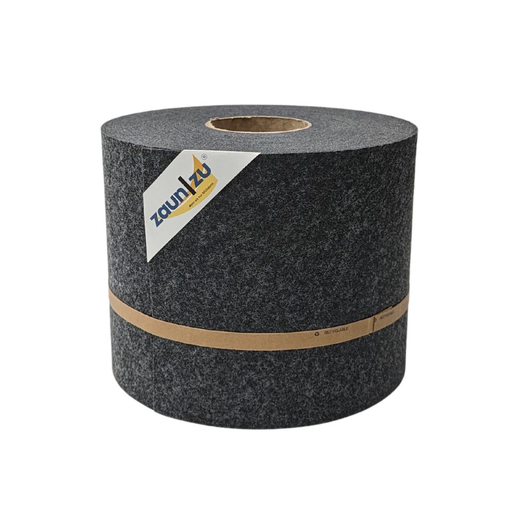 zaun|zu&reg; Sichtschutzstreifen Design Vlies f&uuml;r Doppelstabmatten Anthrazit 26m - Bild 1