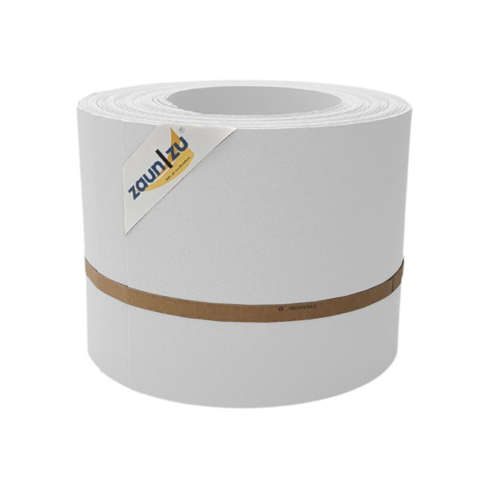 zaun zu® Sichtschutzstreifen PP Sichtschutzstreifen Doppelstabzaun Weiß,10x 2,55m