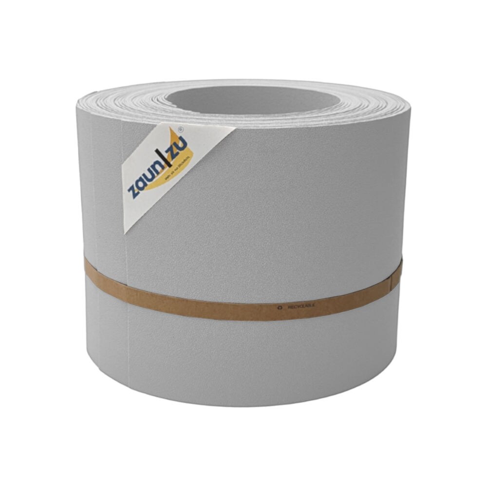 zaun zu® Sichtschutzstreifen PP Sichtschutzstreifen Doppelstabzaun Lichtgrau,10x 2,55m