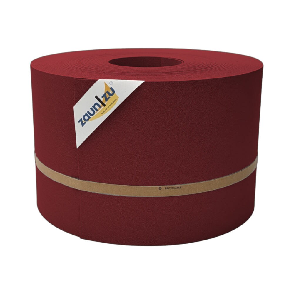 zaun zu® Sichtschutzstreifen Premium für Doppelstabmatten Zaunblende Bordeauxrot, 50m