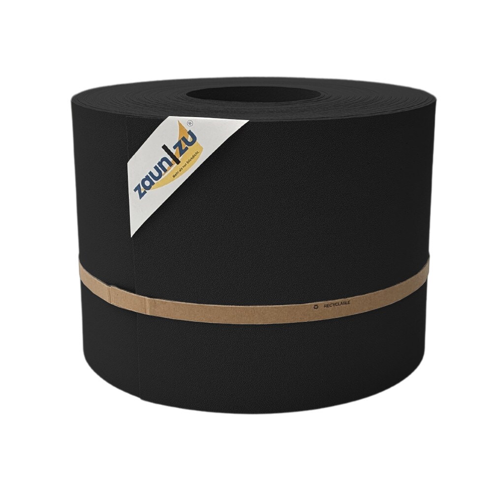 zaun zu® Sichtschutzstreifen PP für Doppelstabmatten Zaunblende Schwarz, 35m