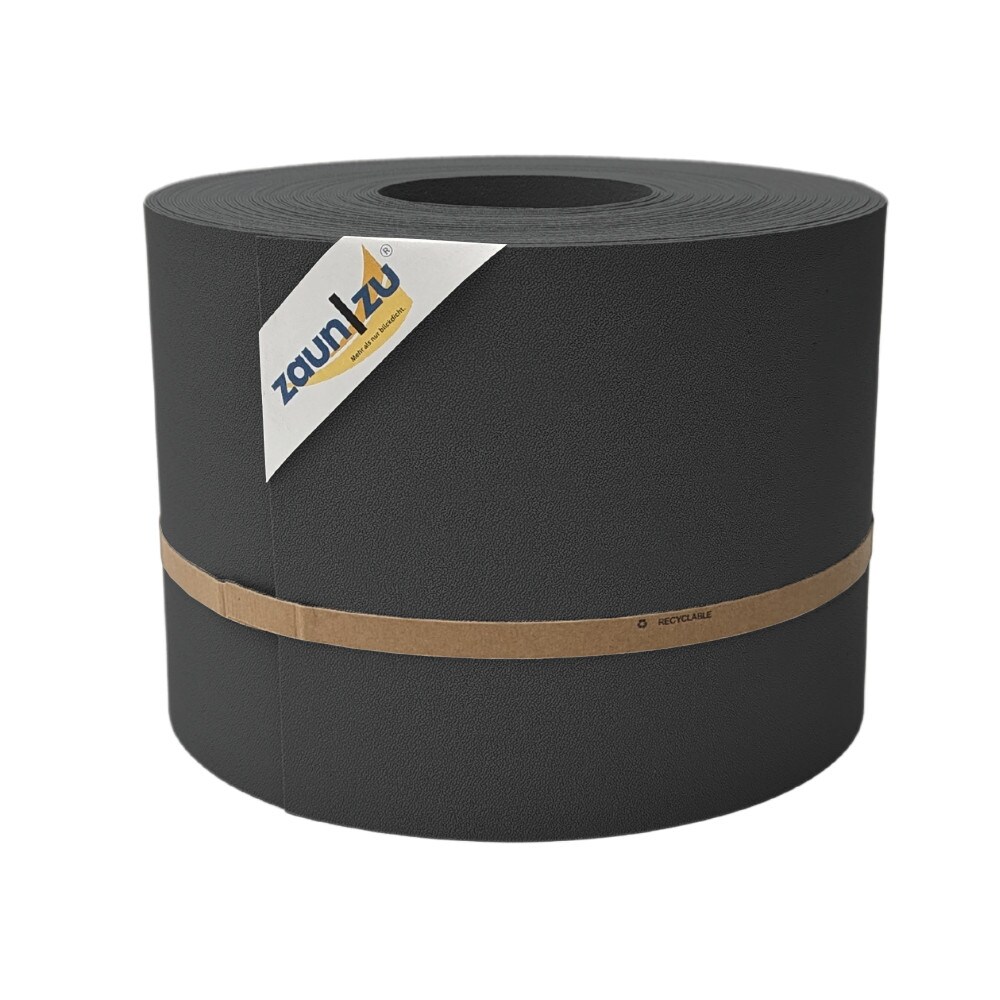 zaun zu® Sichtschutzstreifen PP für Doppelstabmatten Zaunblende Anthrazit, 35m
