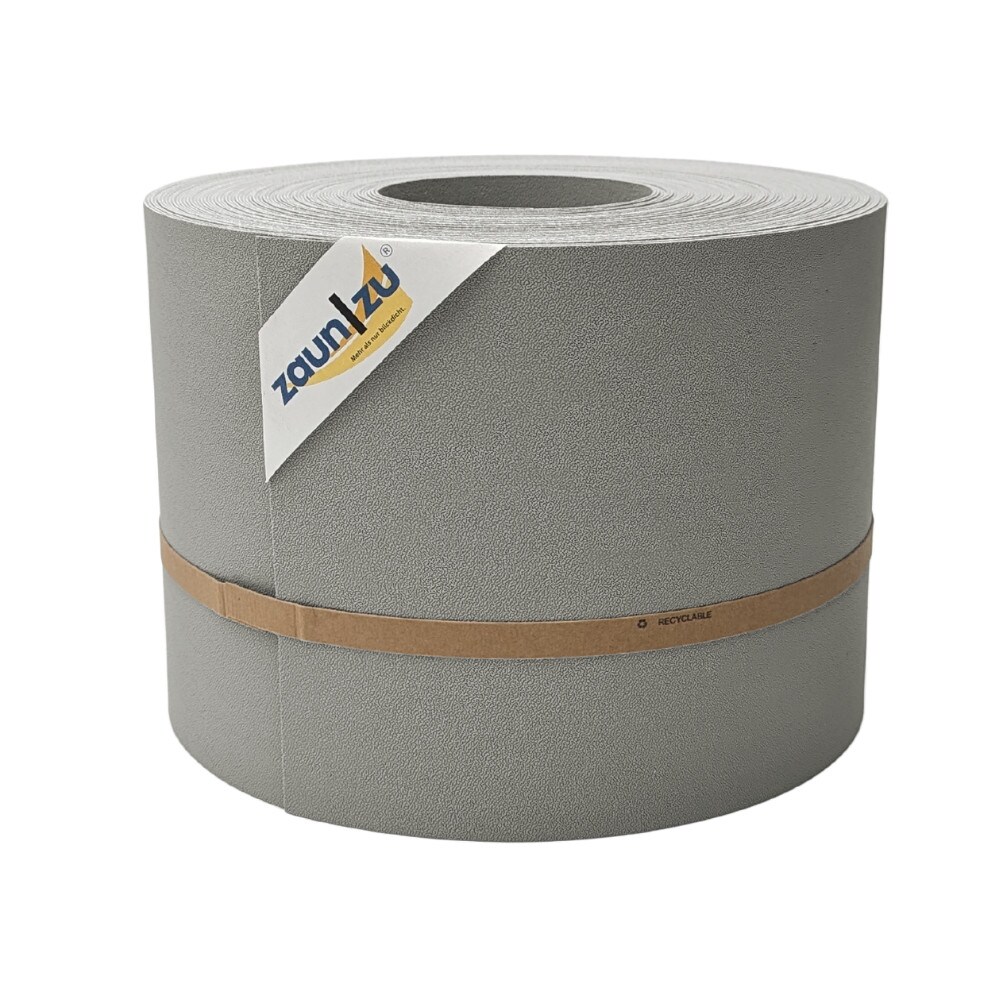 zaun zu® Sichtschutzstreifen PP für Doppelstabmatten Zaunblende Steingrau, 35m