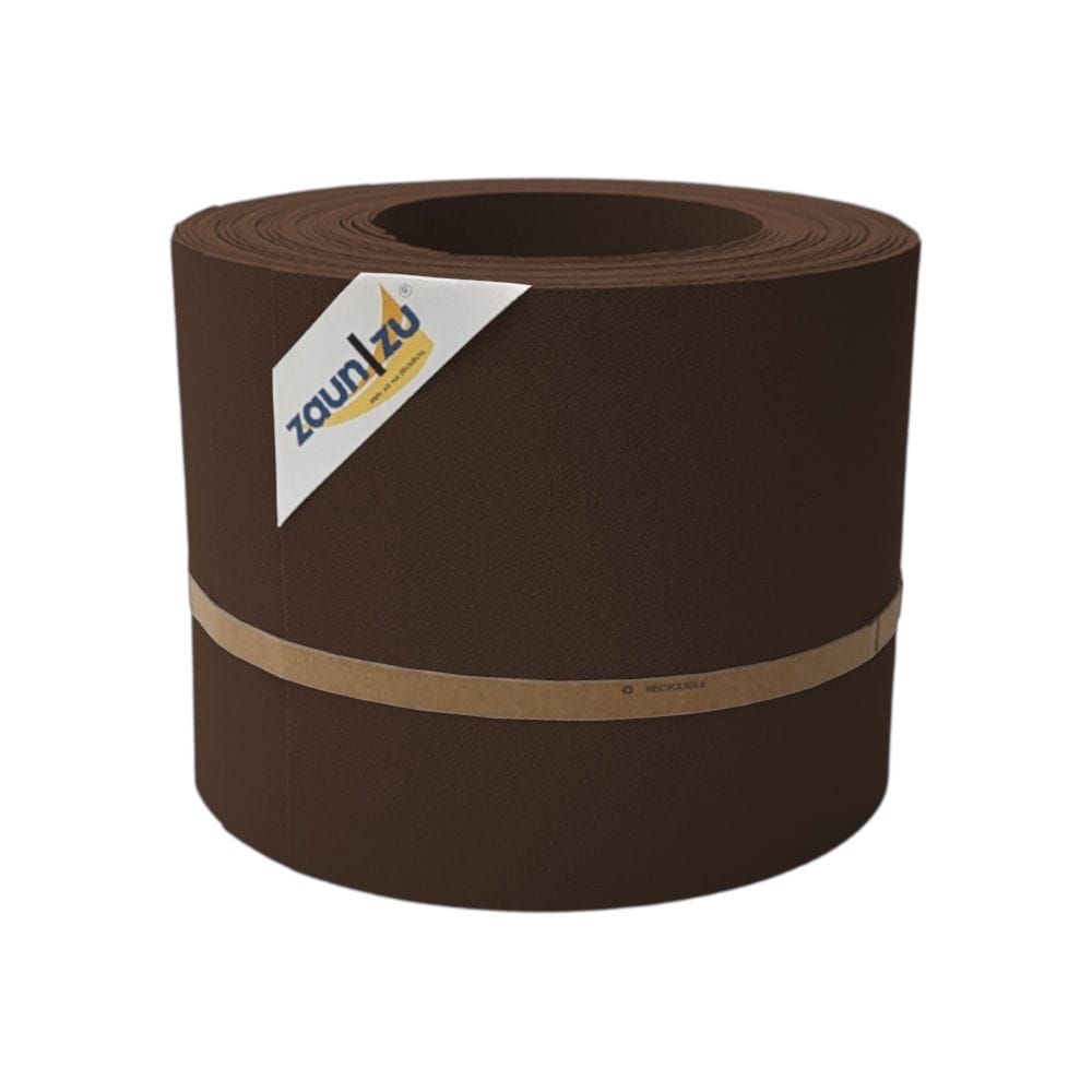 zaun|zu&reg; Sichtschutzstreifen PP Sichtschutzstreifen Doppelstabzaun Braun,10x 2,55m - Bild 1