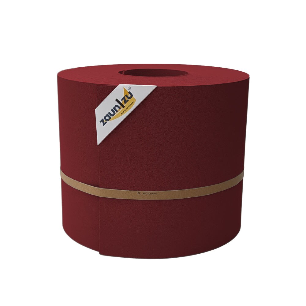 zaun|zu&reg; Sichtschutzstreifen Premium Maxi f&uuml;r Doppelstabmatten 24cm hoch Bordeauxrot 50m - Bild 1