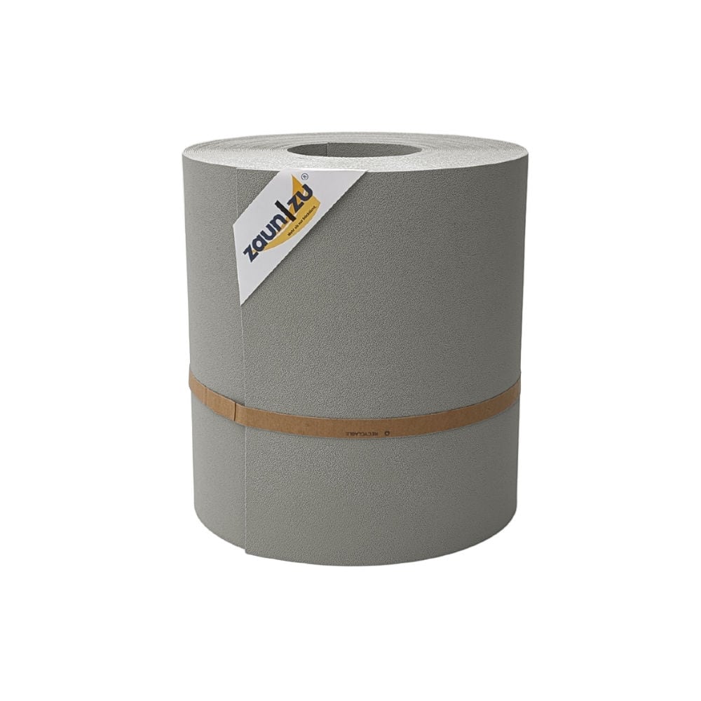 zaun|zu&reg; Sichtschutzstreifen Premium Maxi f&uuml;r Doppelstabmatten 24cm hoch Steingrau 26m - Bild 1