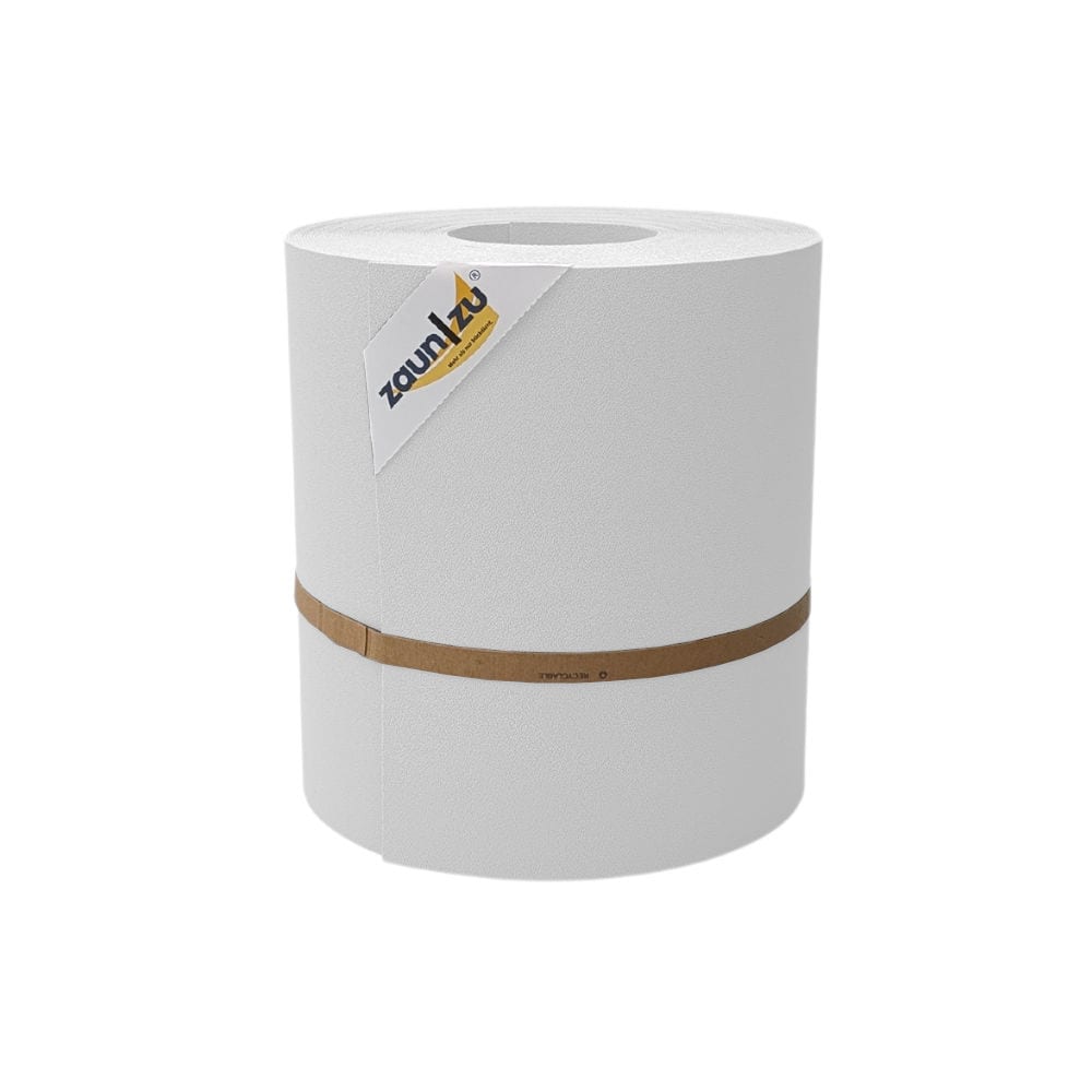 zaun|zu&reg; Sichtschutzstreifen Premium Maxi f&uuml;r Doppelstabmatten 24cm hoch Wei&szlig; 26m - Bild 1