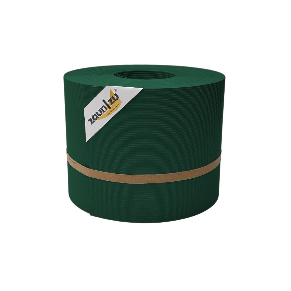 zaun|zu&reg; Sichtschutzstreifen Rille f&uuml;r Doppelstabmatten Zaunblende Gr&uuml;n 35m - Bild 1