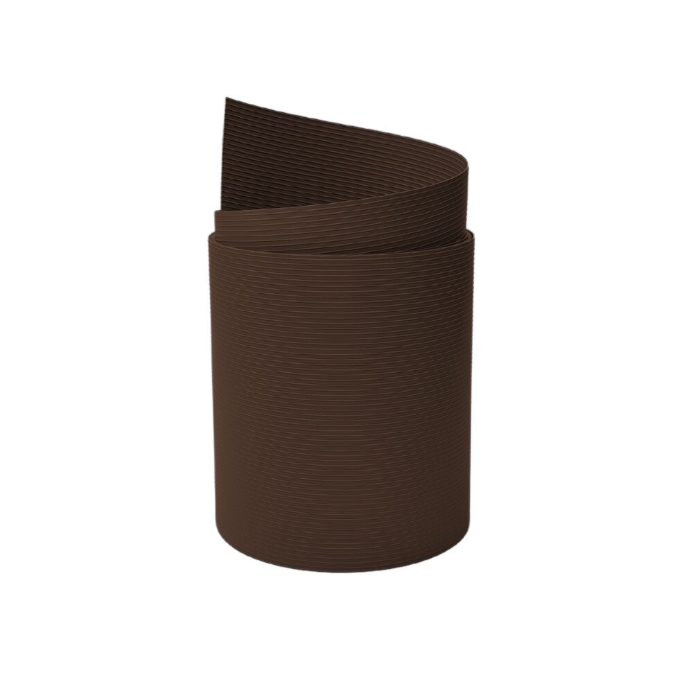 zaun|zu&reg; Sichtschutzstreifen Rille PP f&uuml;r Doppelstabmatten UV-best&auml;ndiger Sichtschutz Braun 2,55m - Bild 1