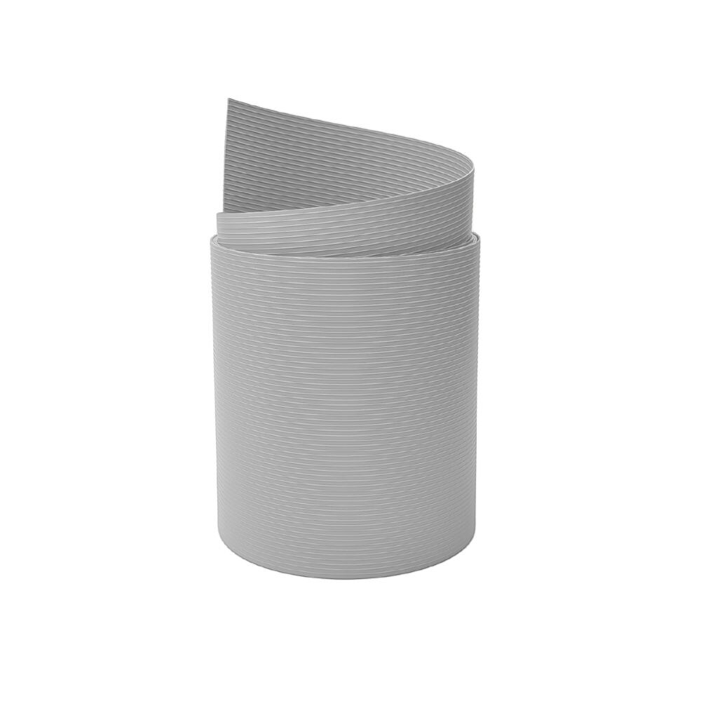 zaun|zu&reg; Sichtschutzstreifen Rille PP f&uuml;r Doppelstabmatten UV-best&auml;ndiger Sichtschutz Lichtgrau 2,55m - Bild 1